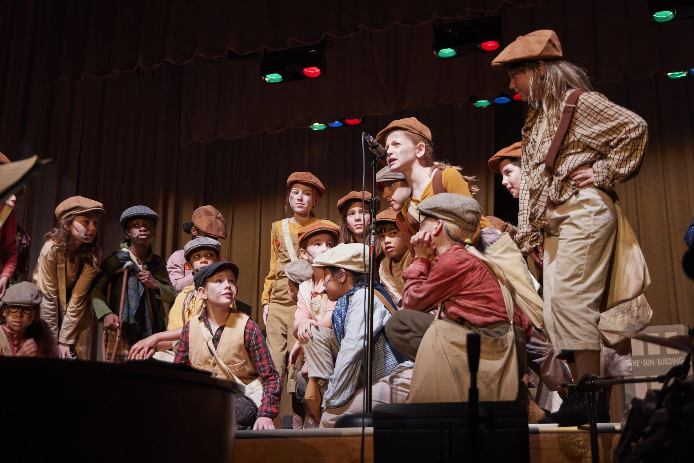  the cast of Newsies Jr. at PS 261 After School; photo by Dylan Chandler 
