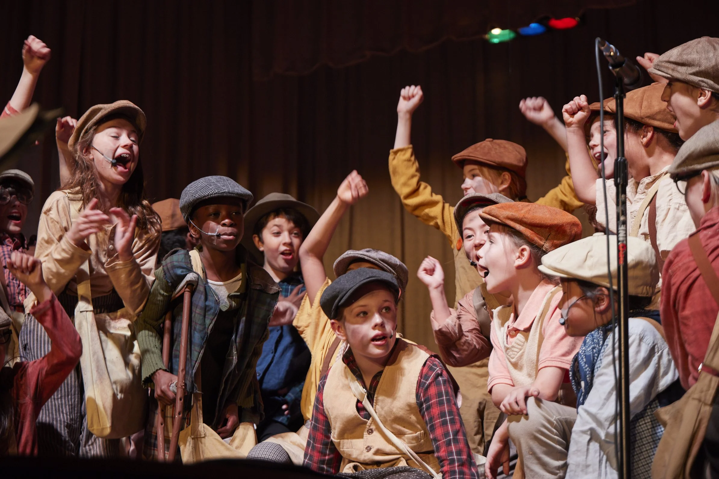  the cast of Newsies Jr. at PS 261 After School; photo by Dylan Chandler 