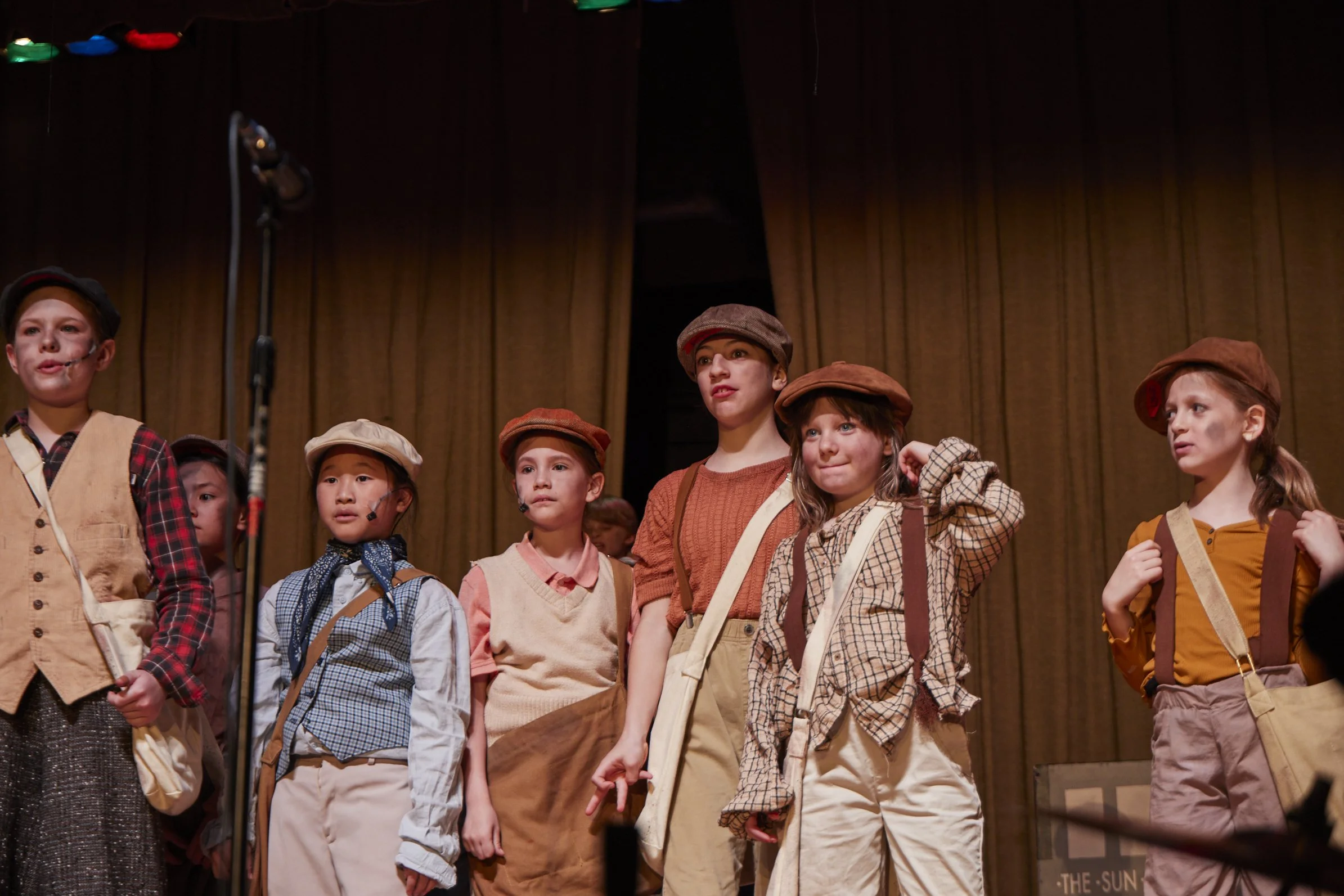  the cast of Newsies Jr. at PS 261 After School; photo by Dylan Chandler 