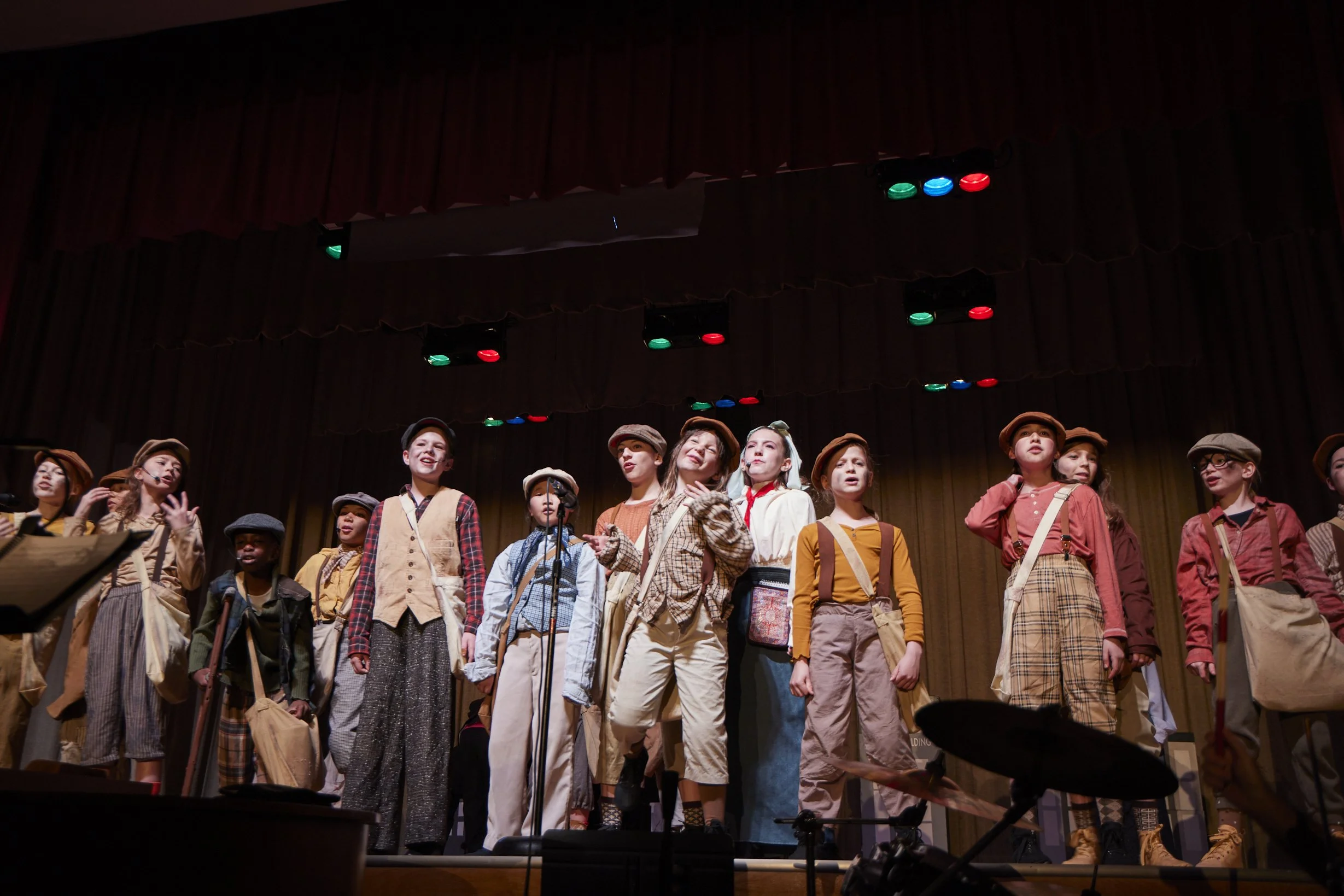  the cast of Newsies Jr. at PS 261 After School; photo by Dylan Chandler 