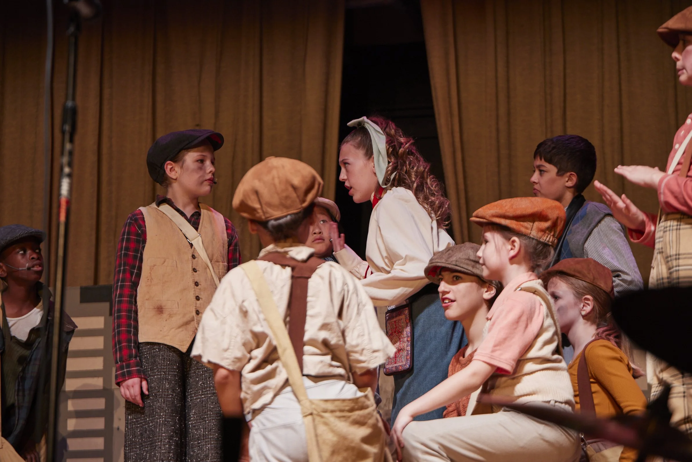  the cast of Newsies Jr. at PS 261 After School; photo by Dylan Chandler 