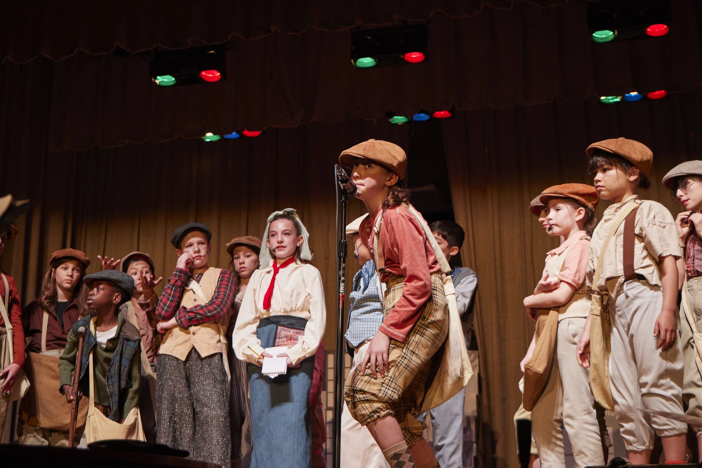  the cast of Newsies Jr. at PS 261 After School; photo by Dylan Chandler 