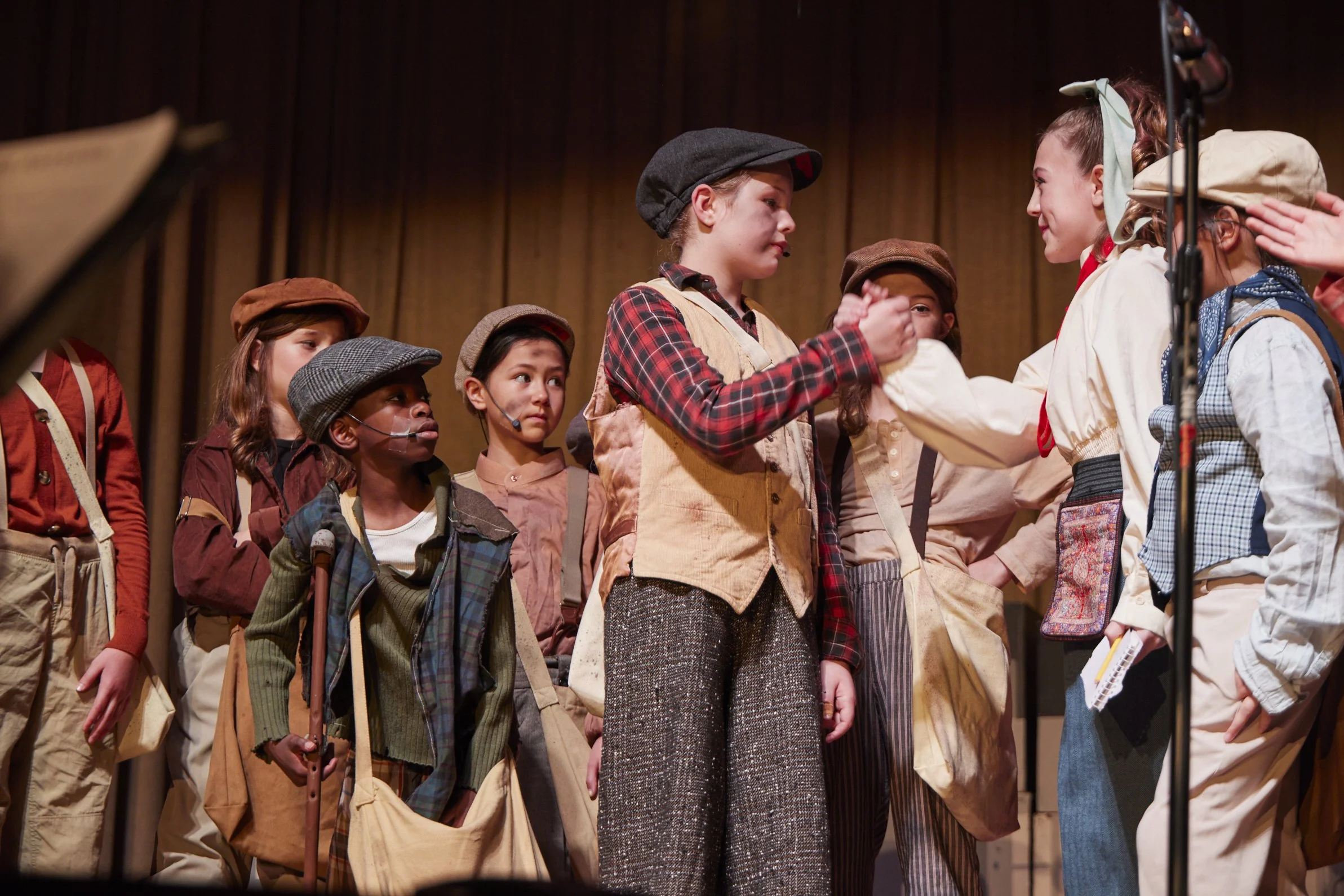  the cast of Newsies Jr. at PS 261 After School; photo by Dylan Chandler 