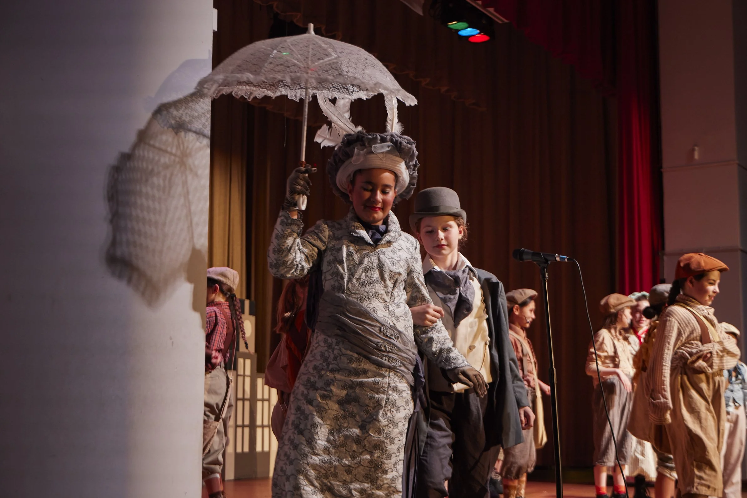  the cast of Newsies Jr. at PS 261 After School; photo by Dylan Chandler 