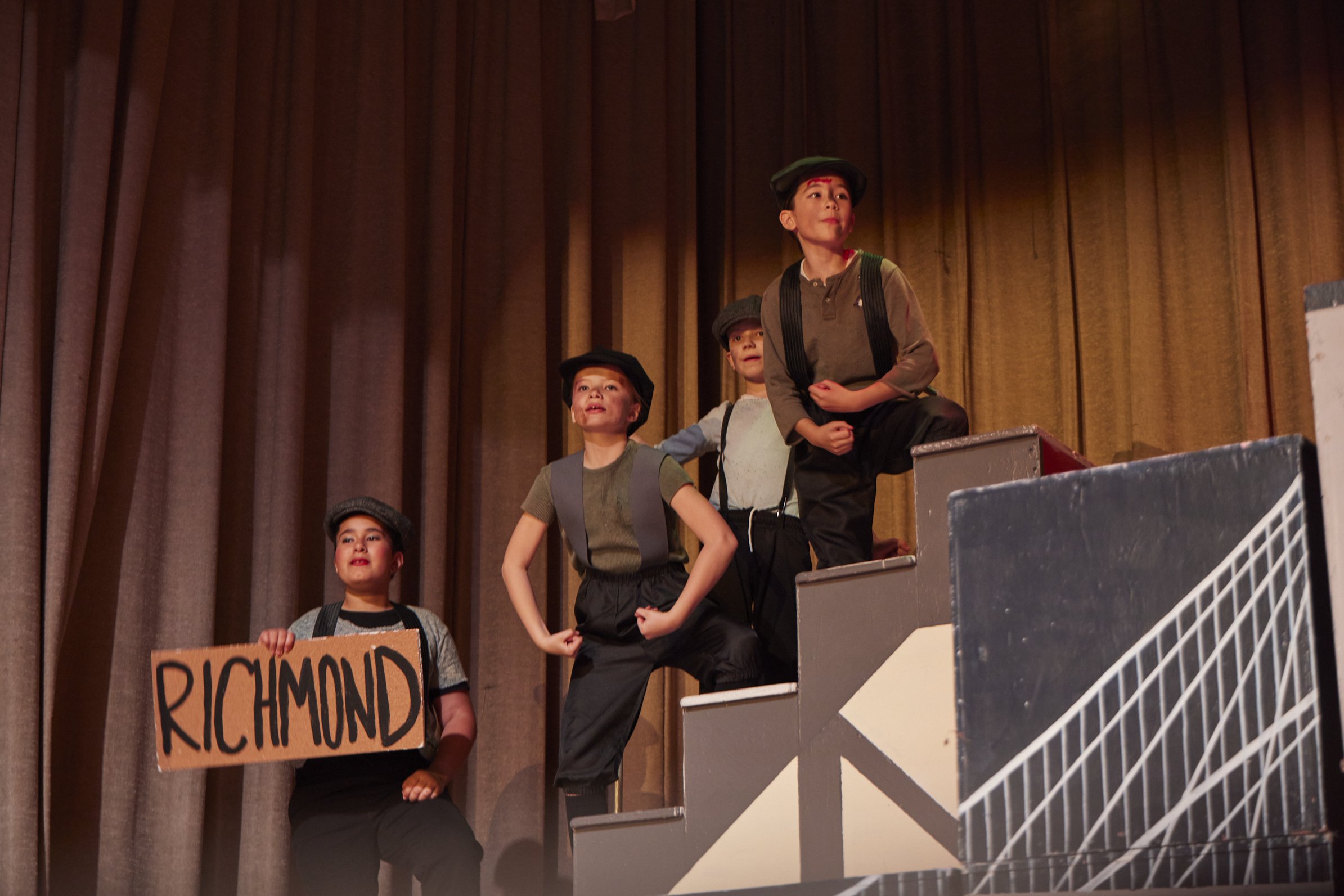  the cast of Newsies Jr. at PS 261 After School; photo by Dylan Chandler 