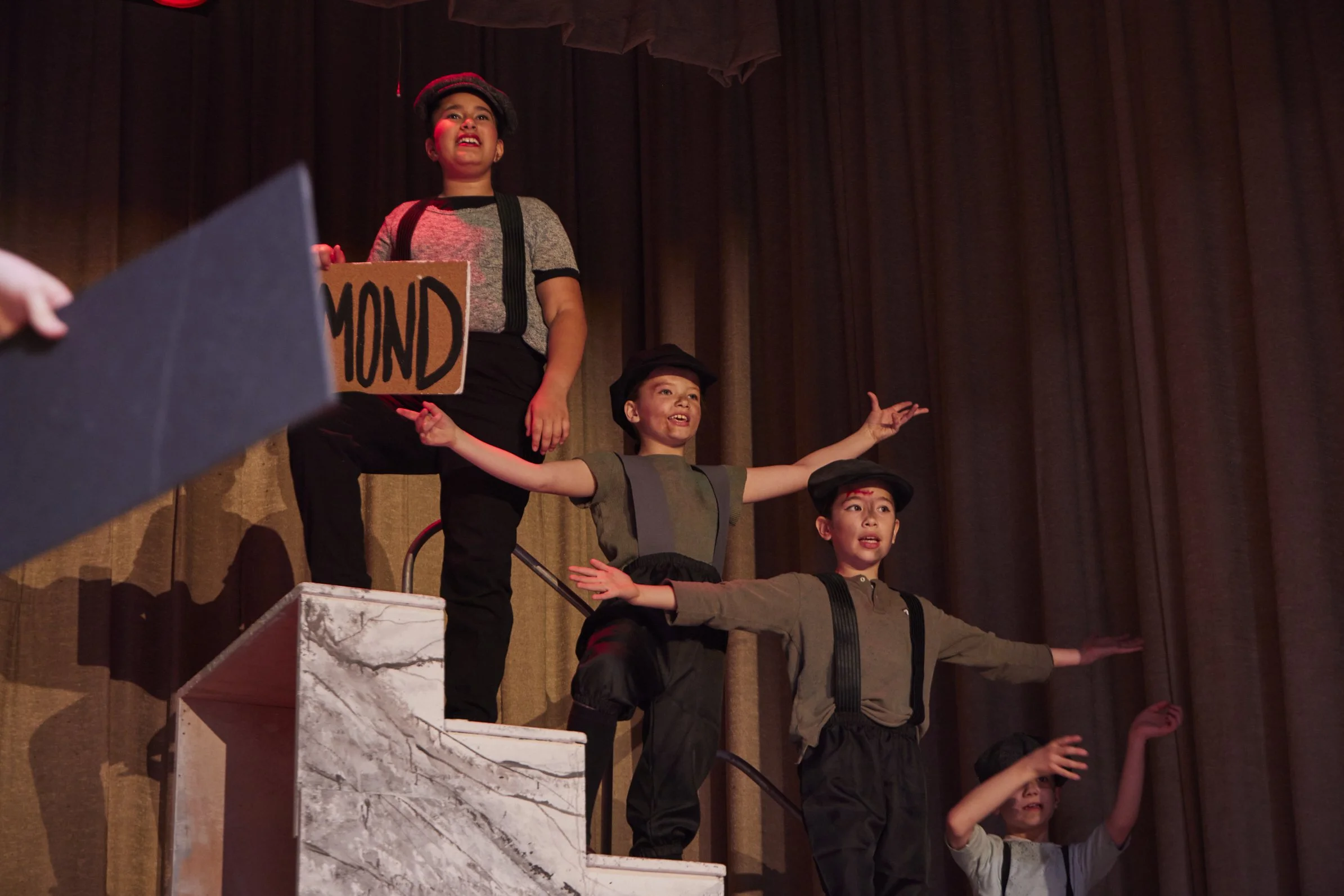  the cast of Newsies Jr. at PS 261 After School; photo by Dylan Chandler 