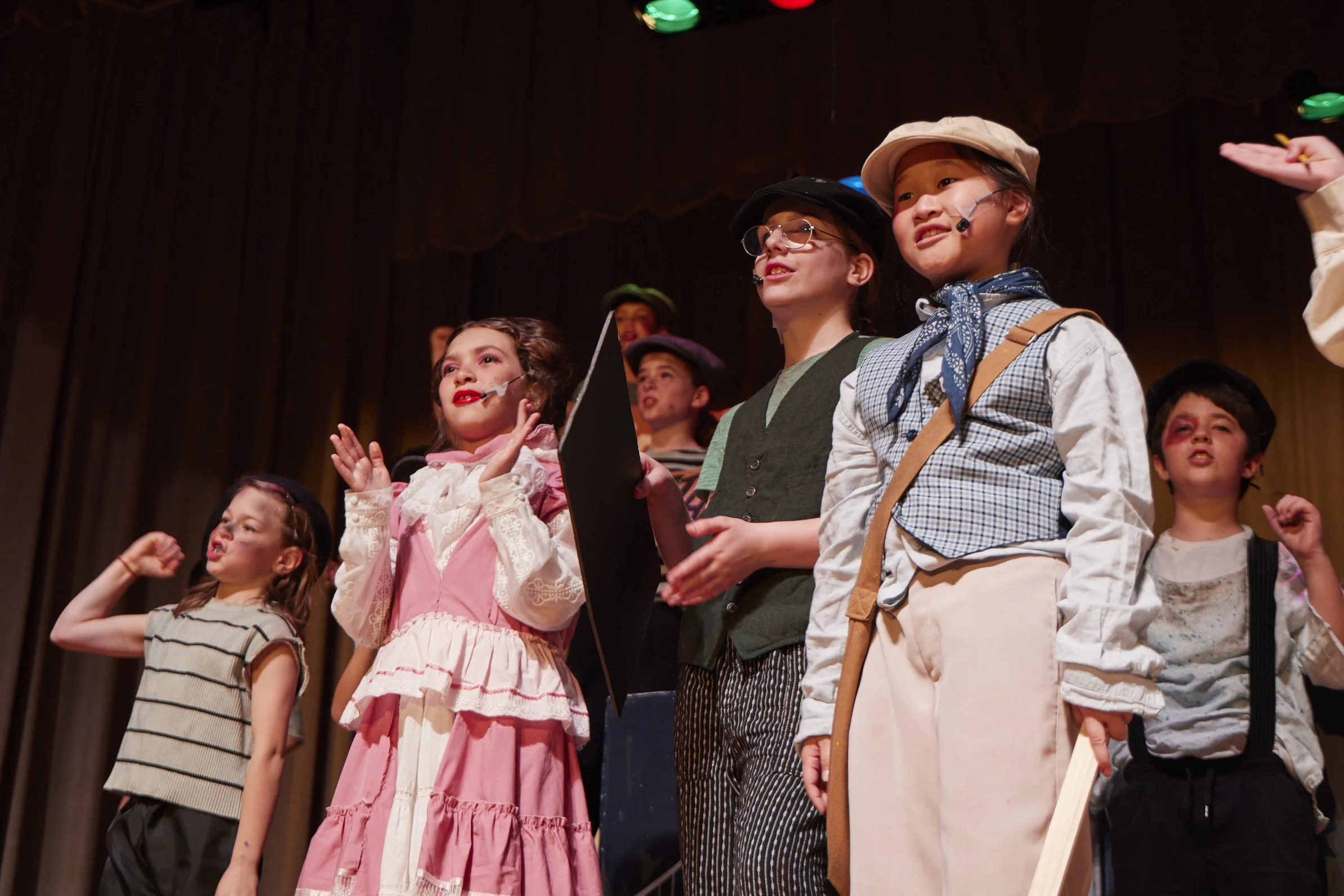  the cast of Newsies Jr. at PS 261 After School; photo by Dylan Chandler 