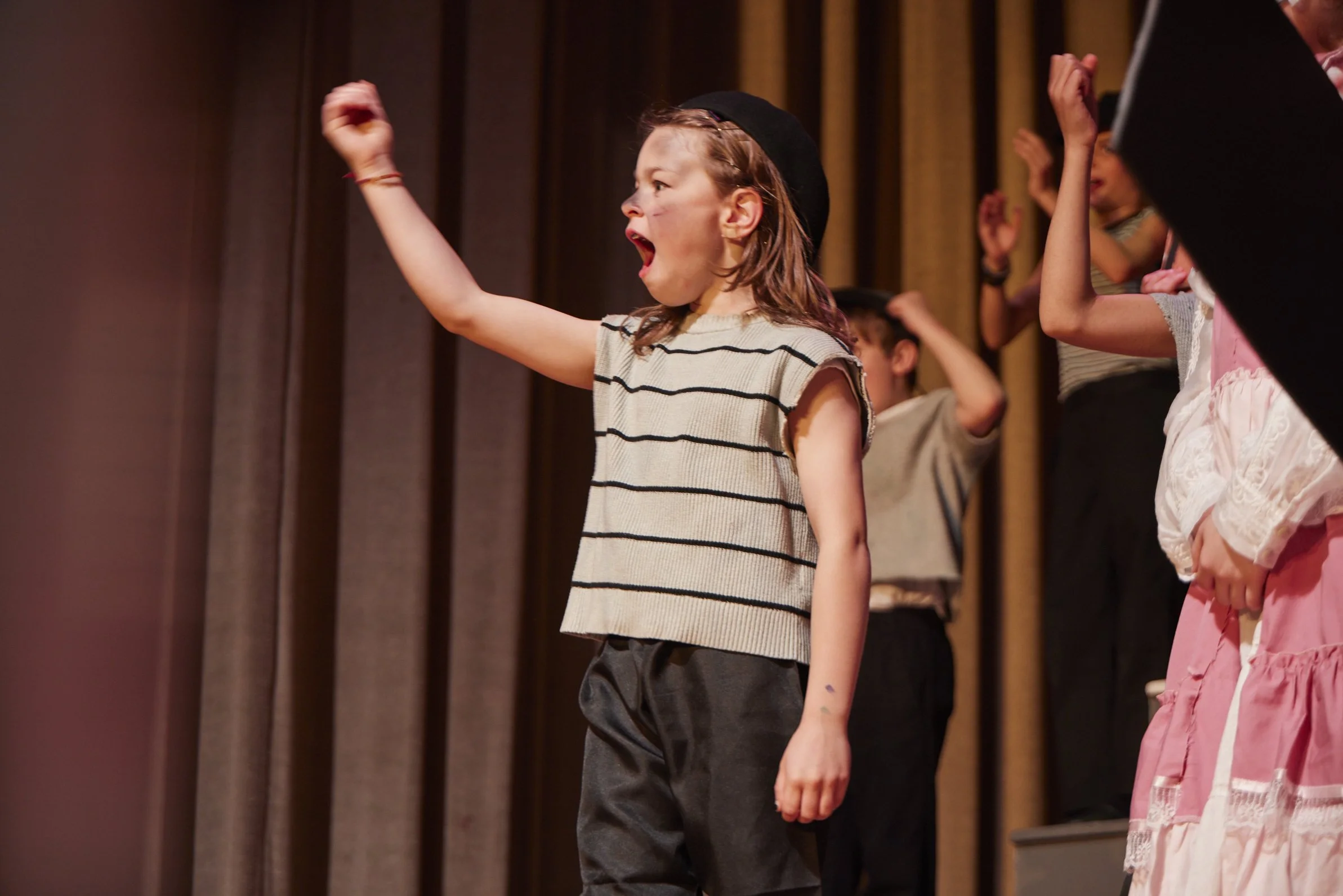  the cast of Newsies Jr. at PS 261 After School; photo by Dylan Chandler 