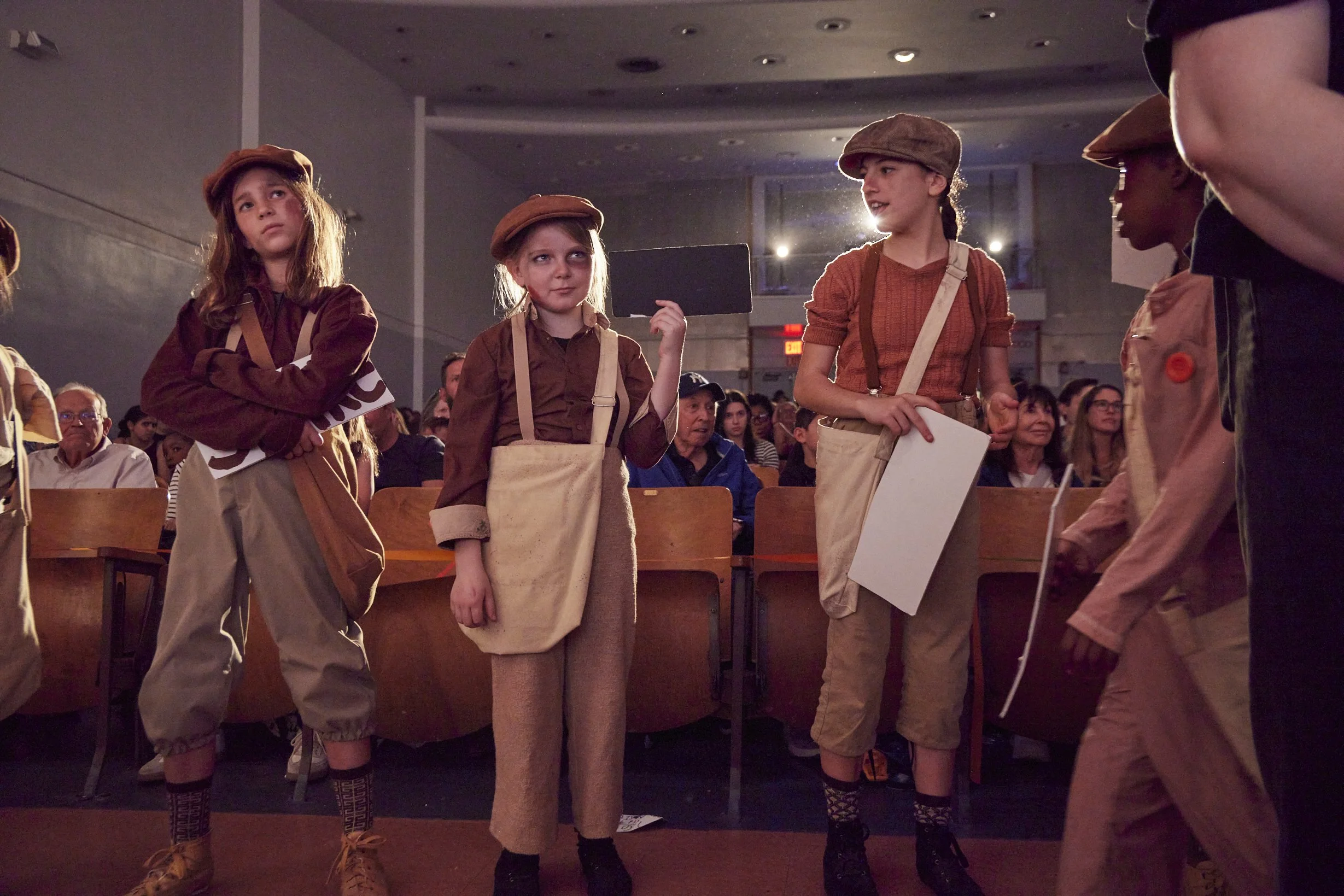  the cast of Newsies Jr. at PS 261 After School; photo by Dylan Chandler 