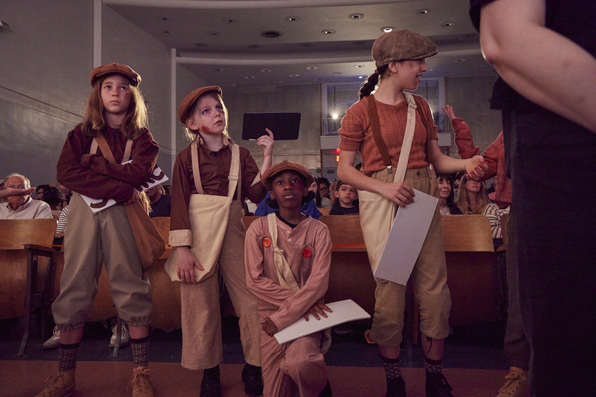  the cast of Newsies Jr. at PS 261 After School; photo by Dylan Chandler 