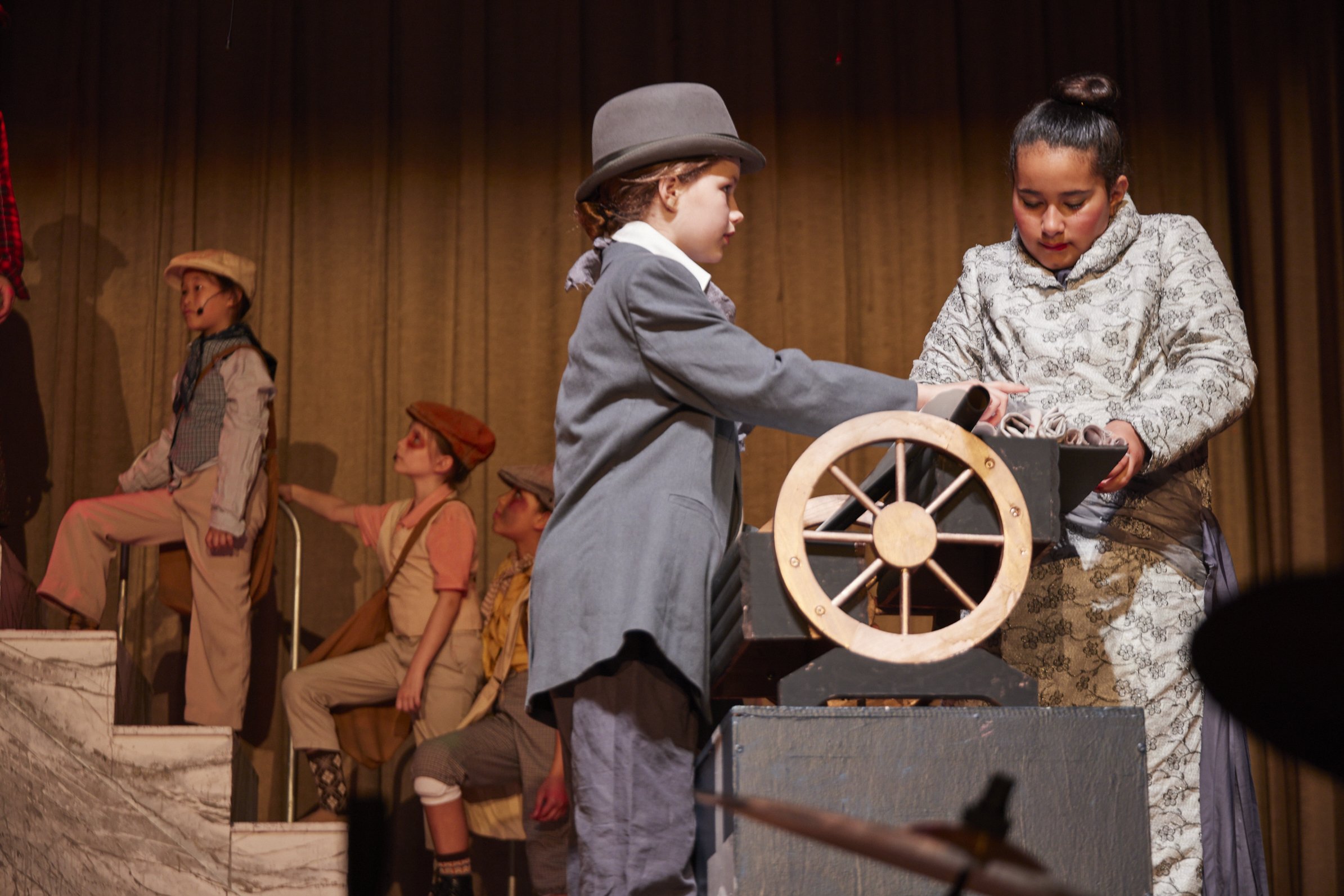  the cast of Newsies Jr. at PS 261 After School; photo by Dylan Chandler 