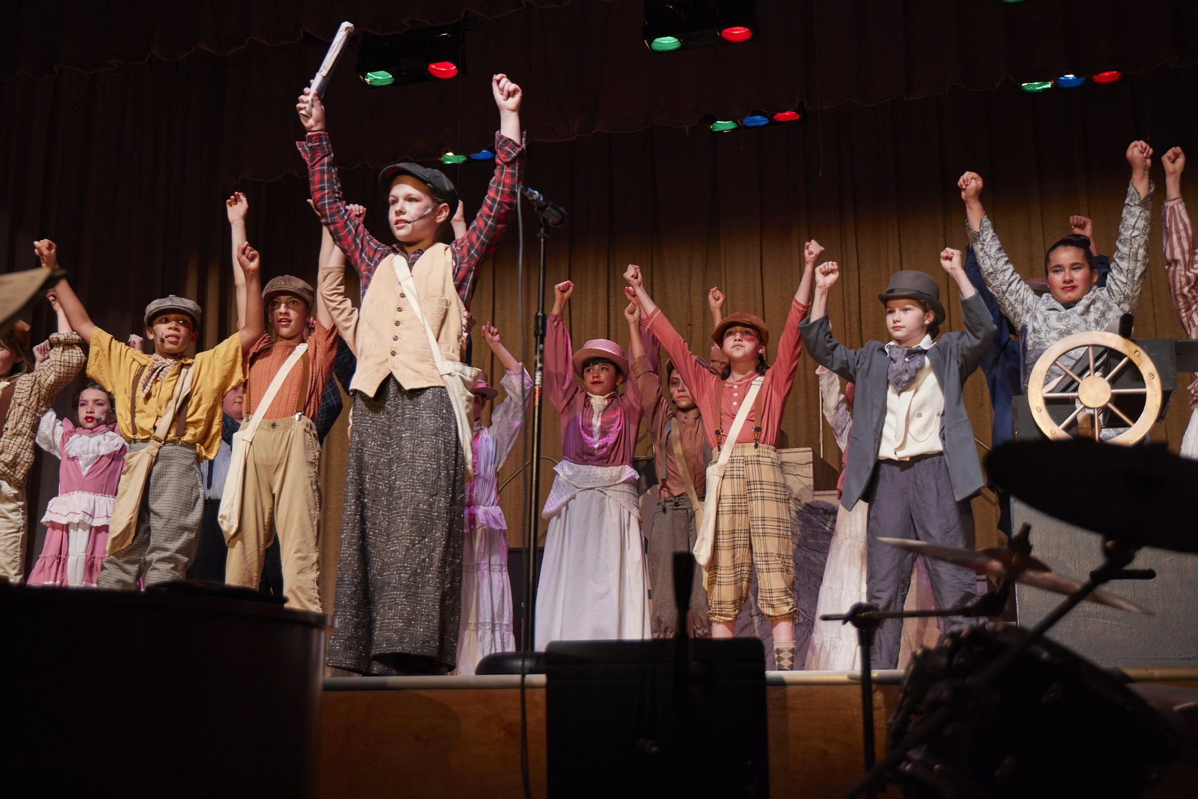  the cast of Newsies Jr. at PS 261 After School; photo by Dylan Chandler 