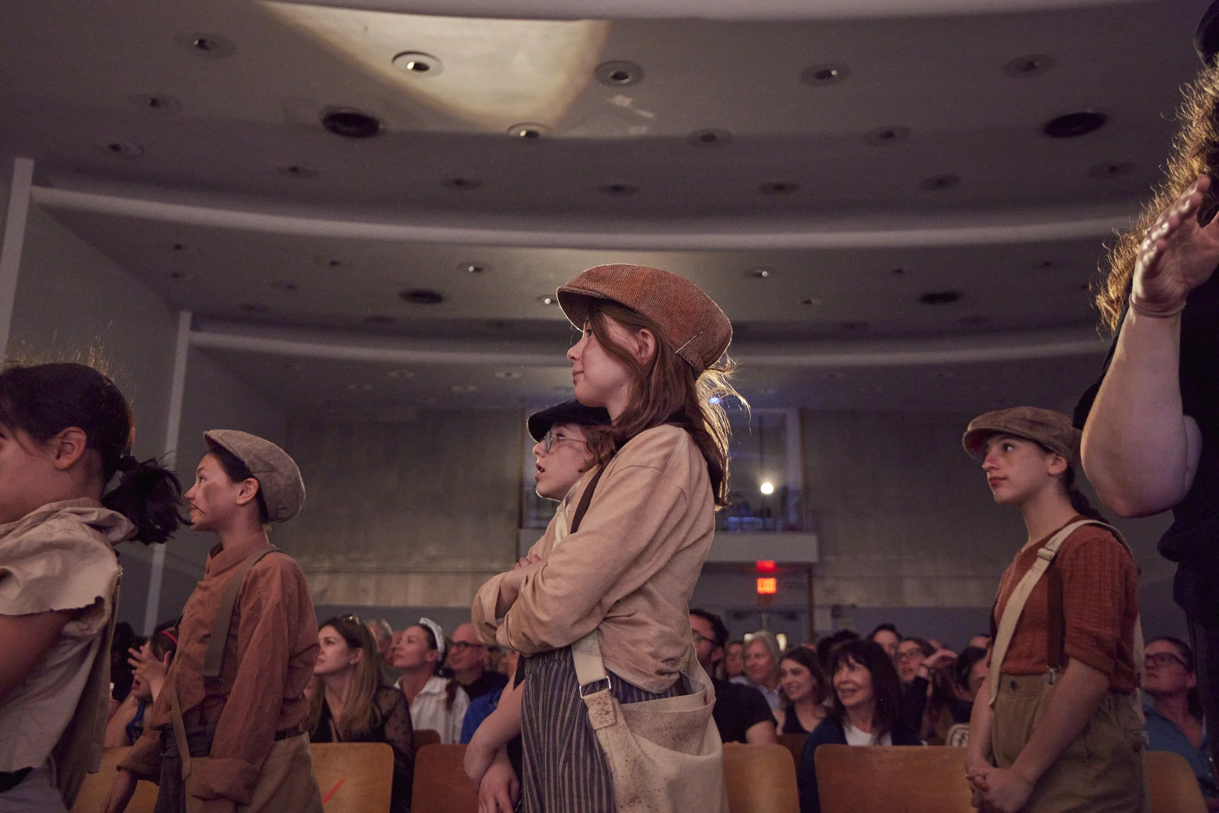  the cast of Newsies Jr. at PS 261 After School; photo by Dylan Chandler 