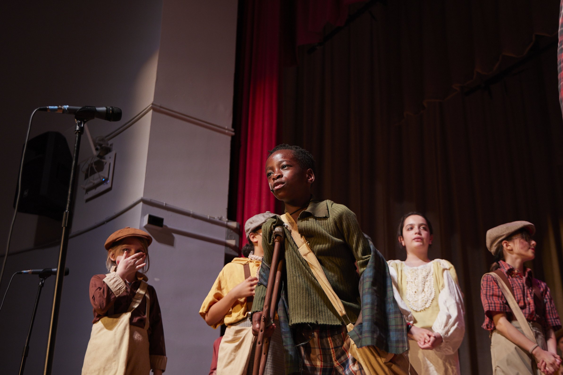  the cast of Newsies Jr. at PS 261 After School; photo by Dylan Chandler 