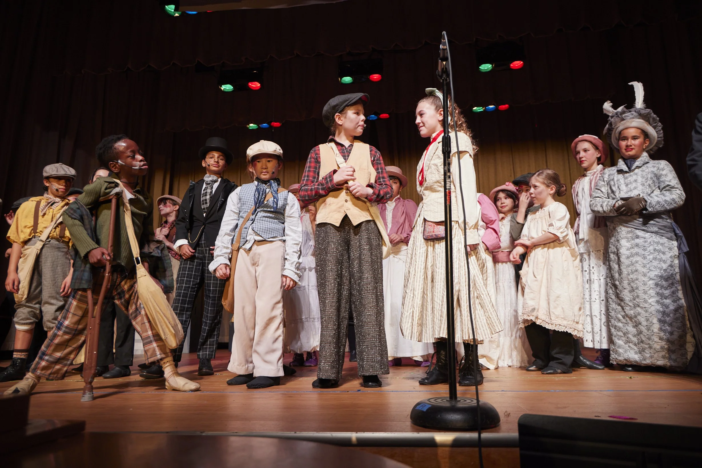  the cast of Newsies Jr. at PS 261 After School; photo by Dylan Chandler 