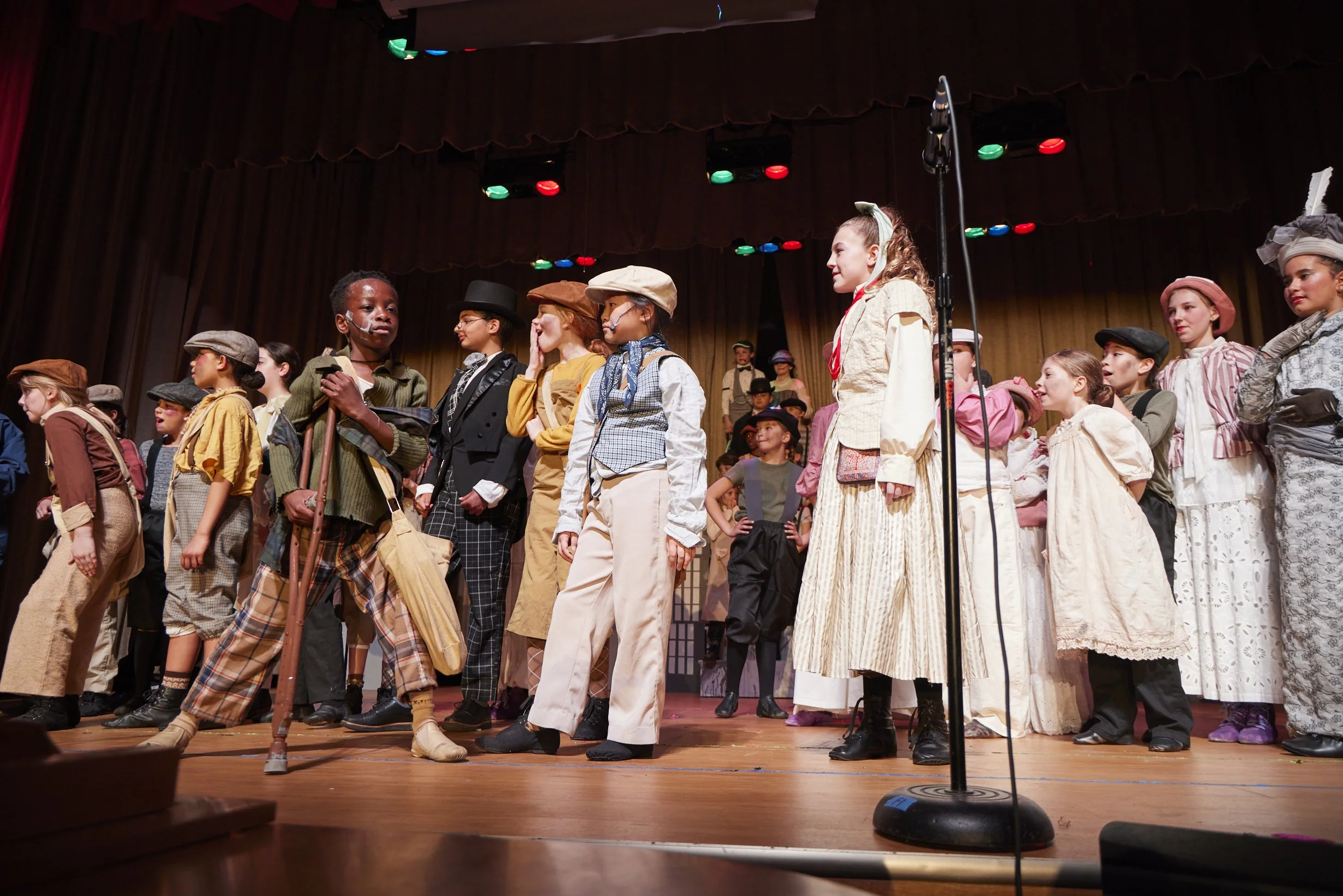  the cast of Newsies Jr. at PS 261 After School; photo by Dylan Chandler 