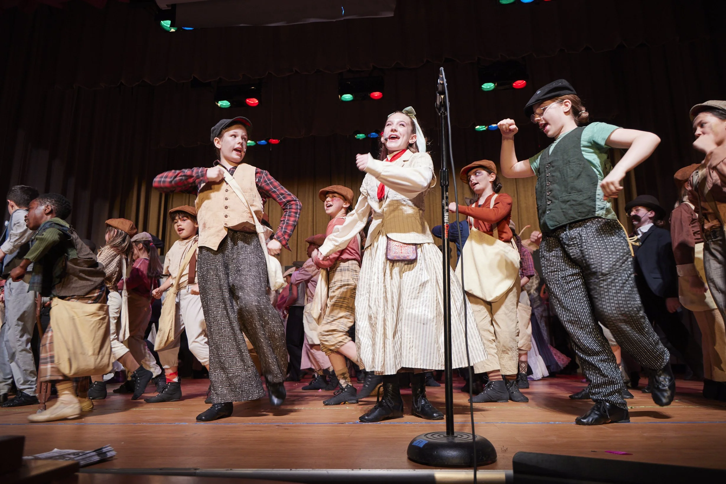  the cast of Newsies Jr. at PS 261 After School; photo by Dylan Chandler 