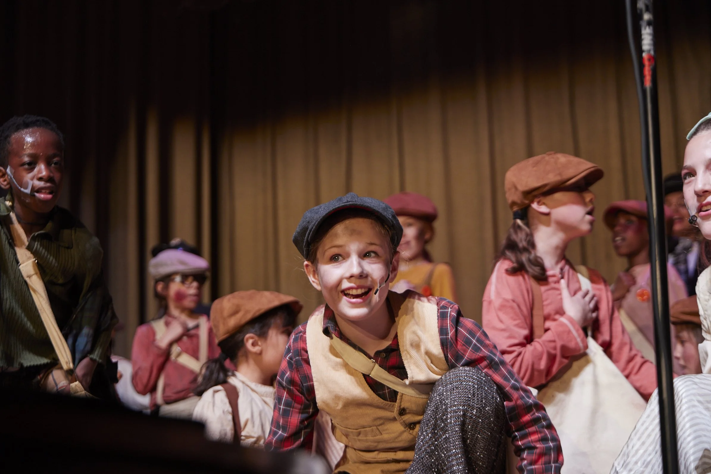  the cast of Newsies Jr. at PS 261 After School; photo by Dylan Chandler 