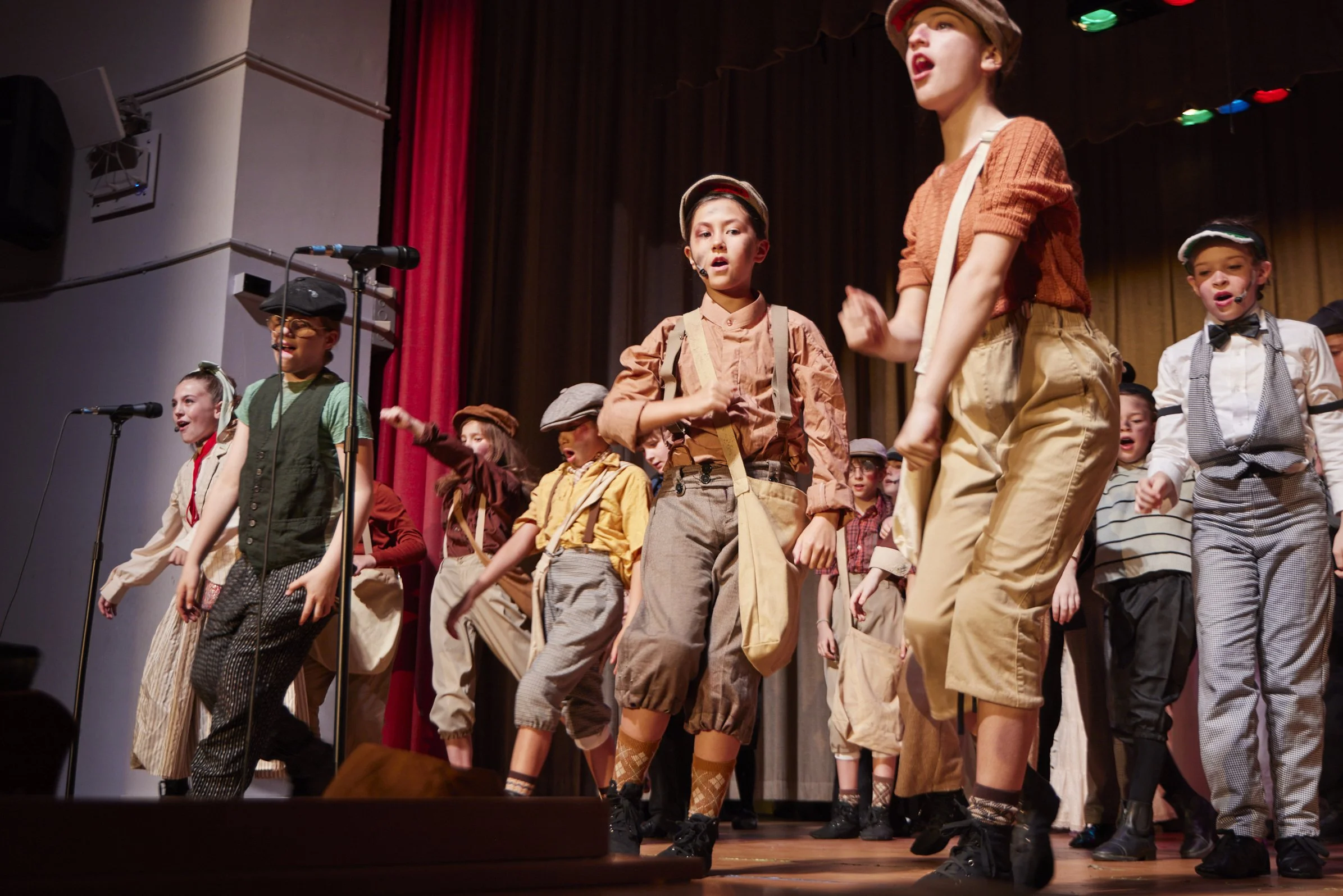  the cast of Newsies Jr. at PS 261 After School; photo by Dylan Chandler 