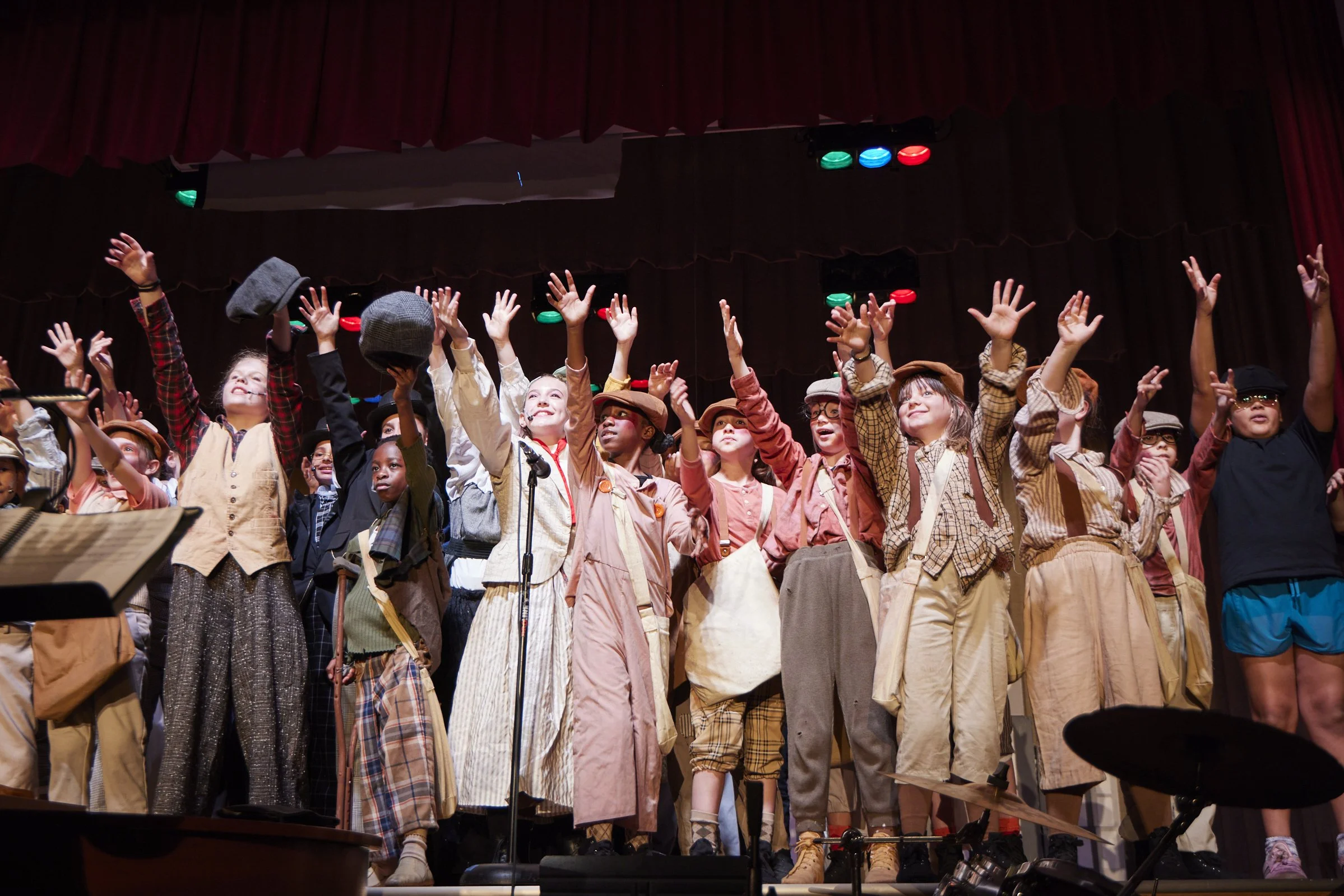  the cast of Newsies Jr. at PS 261 After School; photo by Dylan Chandler 