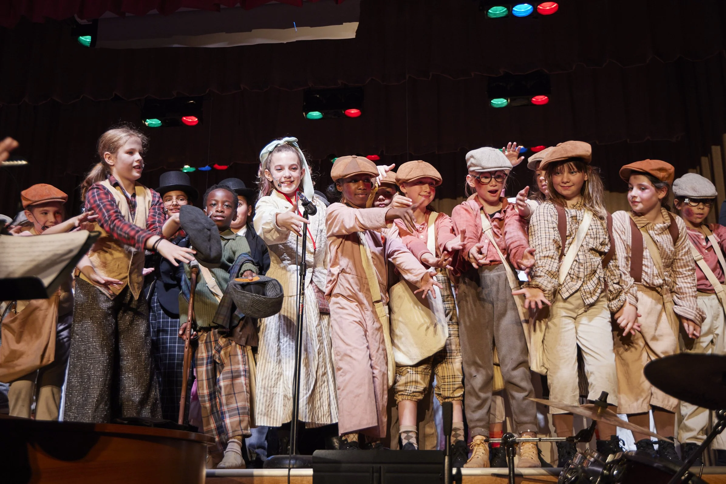  the cast of Newsies Jr. at PS 261 After School; photo by Dylan Chandler 