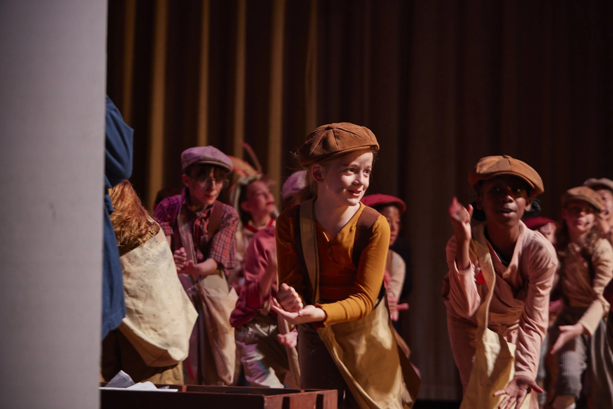  the cast of Newsies Jr. at PS 261 After School; photo by Dylan Chandler 