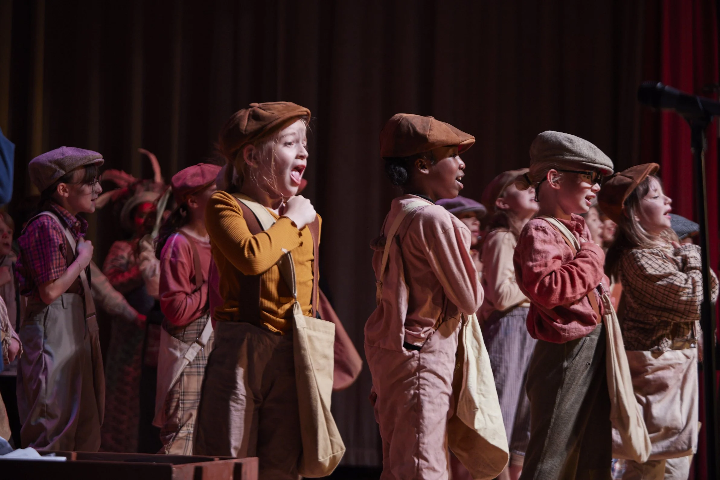  the cast of Newsies Jr. at PS 261 After School; photo by Dylan Chandler 