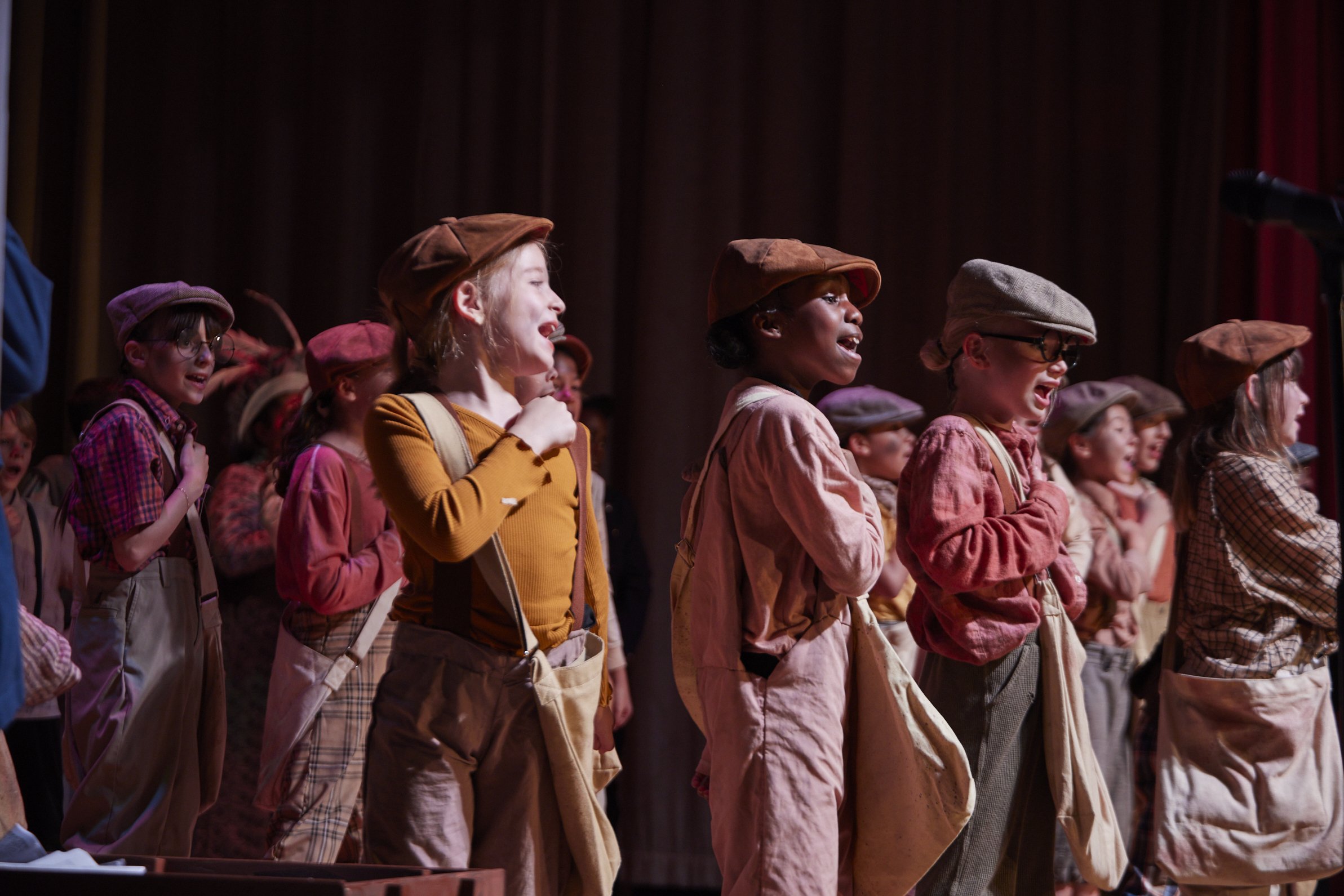  the cast of Newsies Jr. at PS 261 After School; photo by Dylan Chandler 