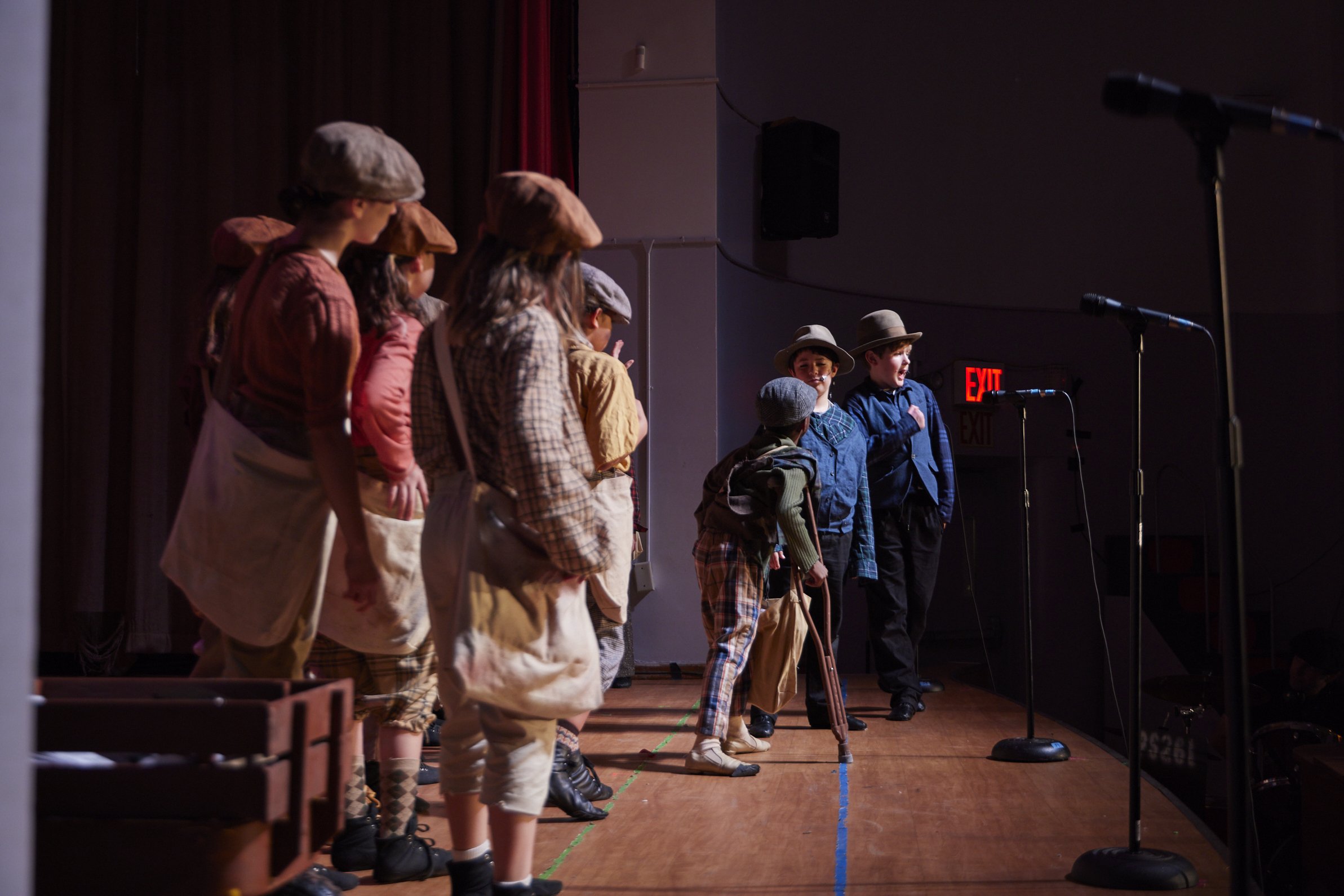  the cast of Newsies Jr. at PS 261 After School; photo by Dylan Chandler 