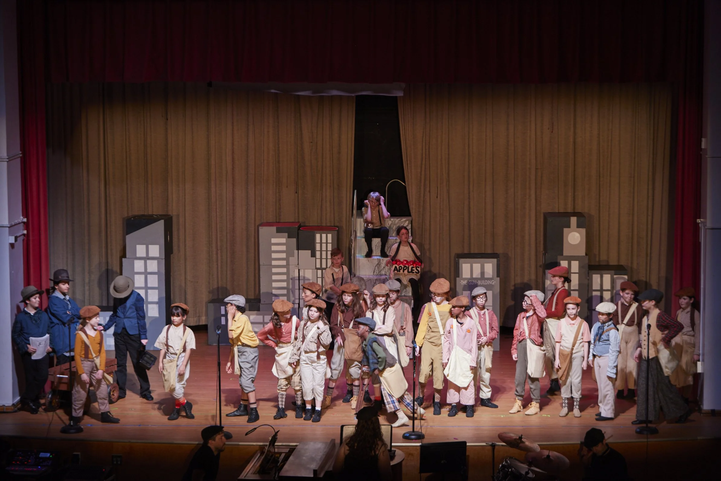  the cast of Newsies Jr. at PS 261 After School; photo by Dylan Chandler 