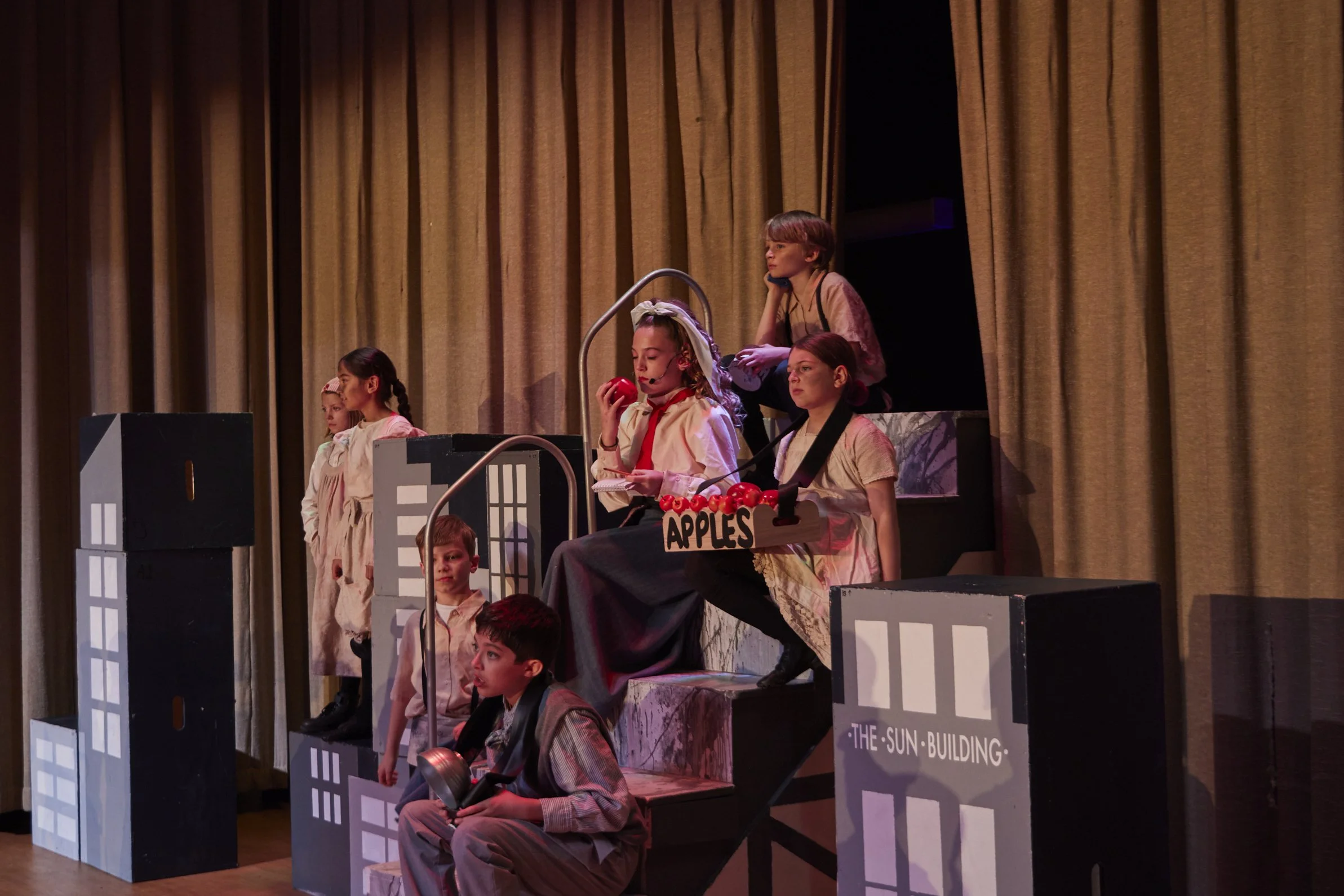  the cast of Newsies Jr. at PS 261 After School; photo by Dylan Chandler 