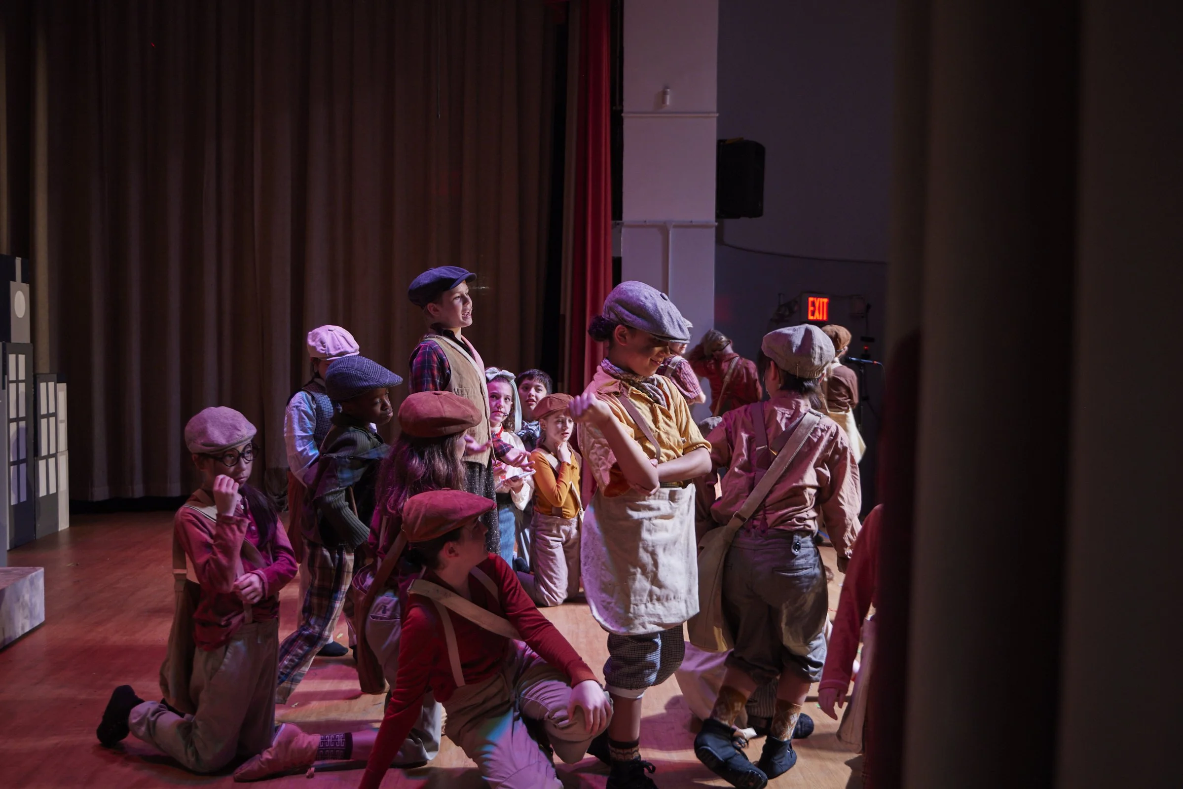  the cast of Newsies Jr. at PS 261 After School; photo by Dylan Chandler 
