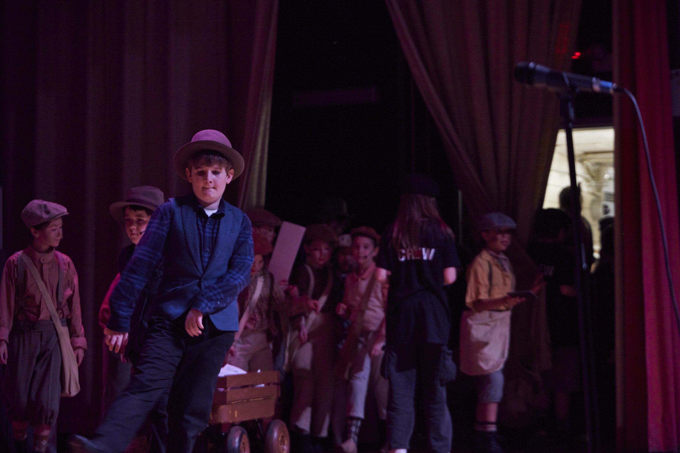 the cast of Newsies Jr. at PS 261 After School; photo by Dylan Chandler 