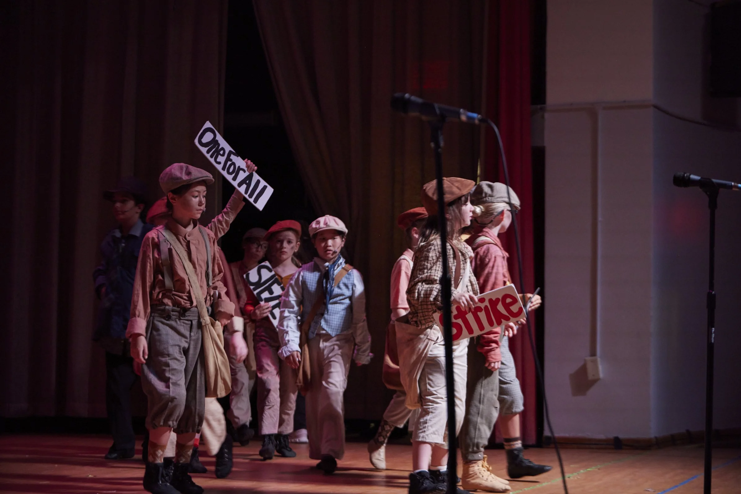  the cast of Newsies Jr. at PS 261 After School; photo by Dylan Chandler 