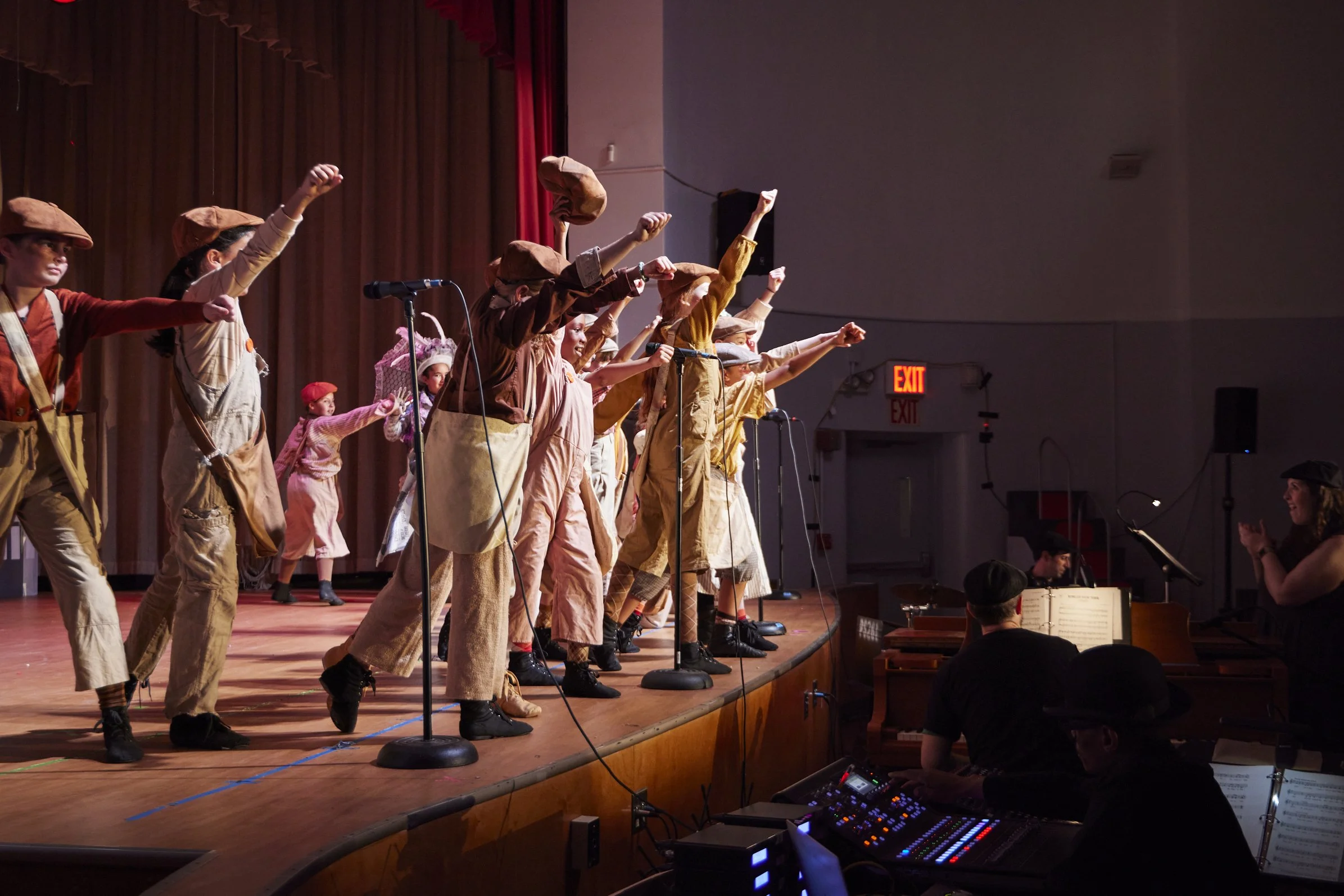  the cast of Newsies Jr. at PS 261 After School; photo by Dylan Chandler 