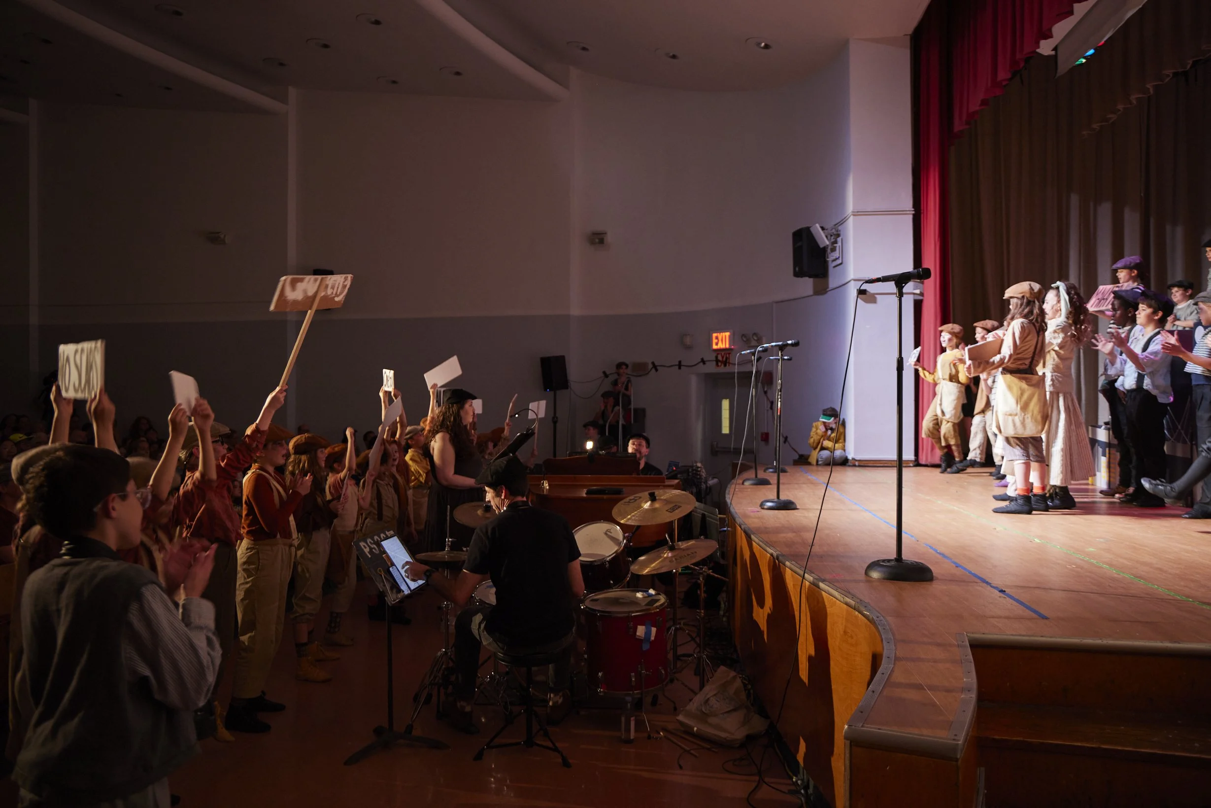  the cast of Newsies Jr. at PS 261 After School; photo by Dylan Chandler 