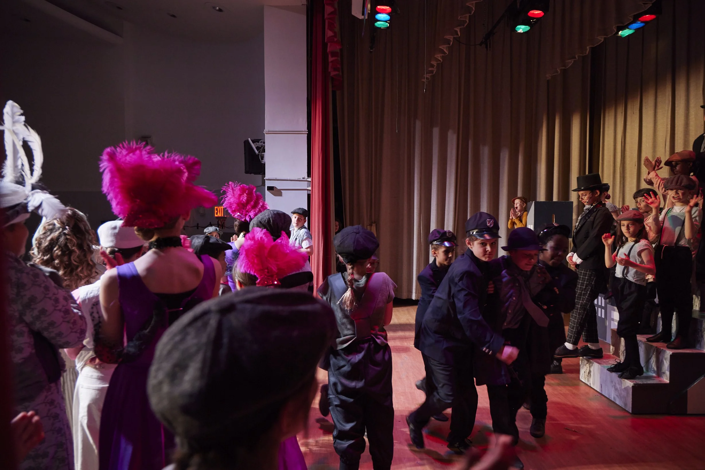  the cast of Newsies Jr. at PS 261 After School; photo by Dylan Chandler 