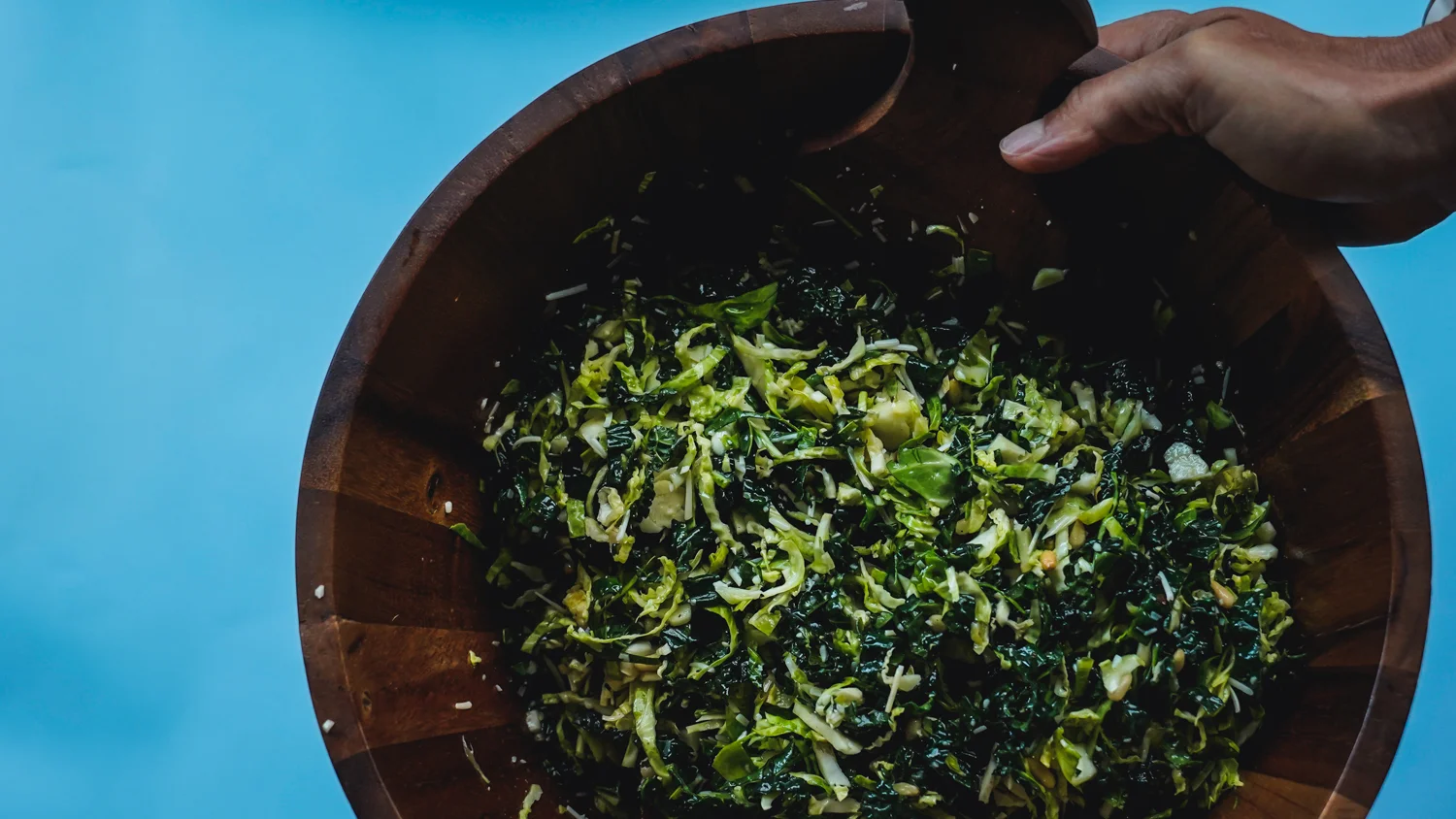 Brussels n’ Kale salad - so easy + refreshing