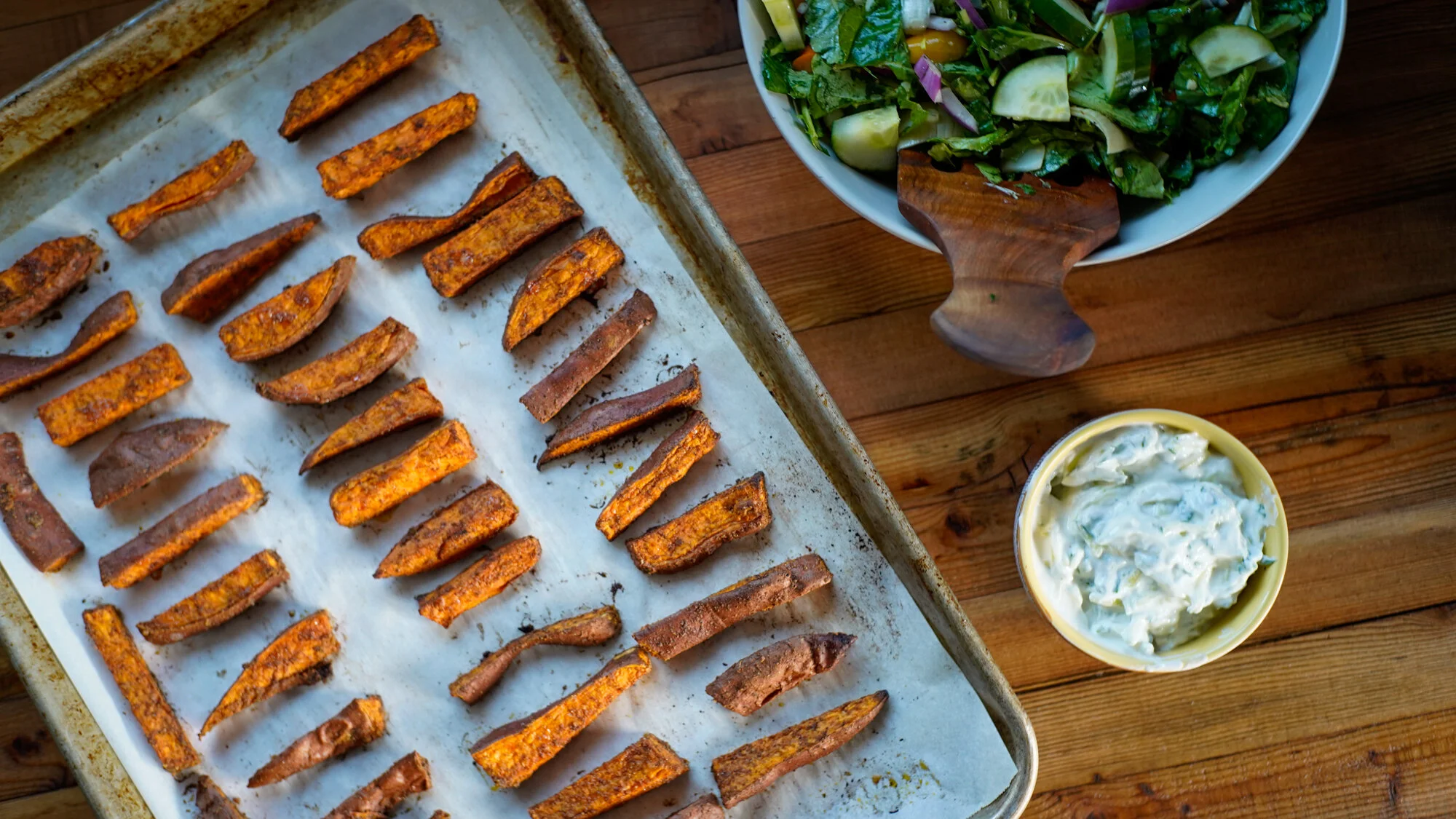 Spiced Sweet Potato "Fries"