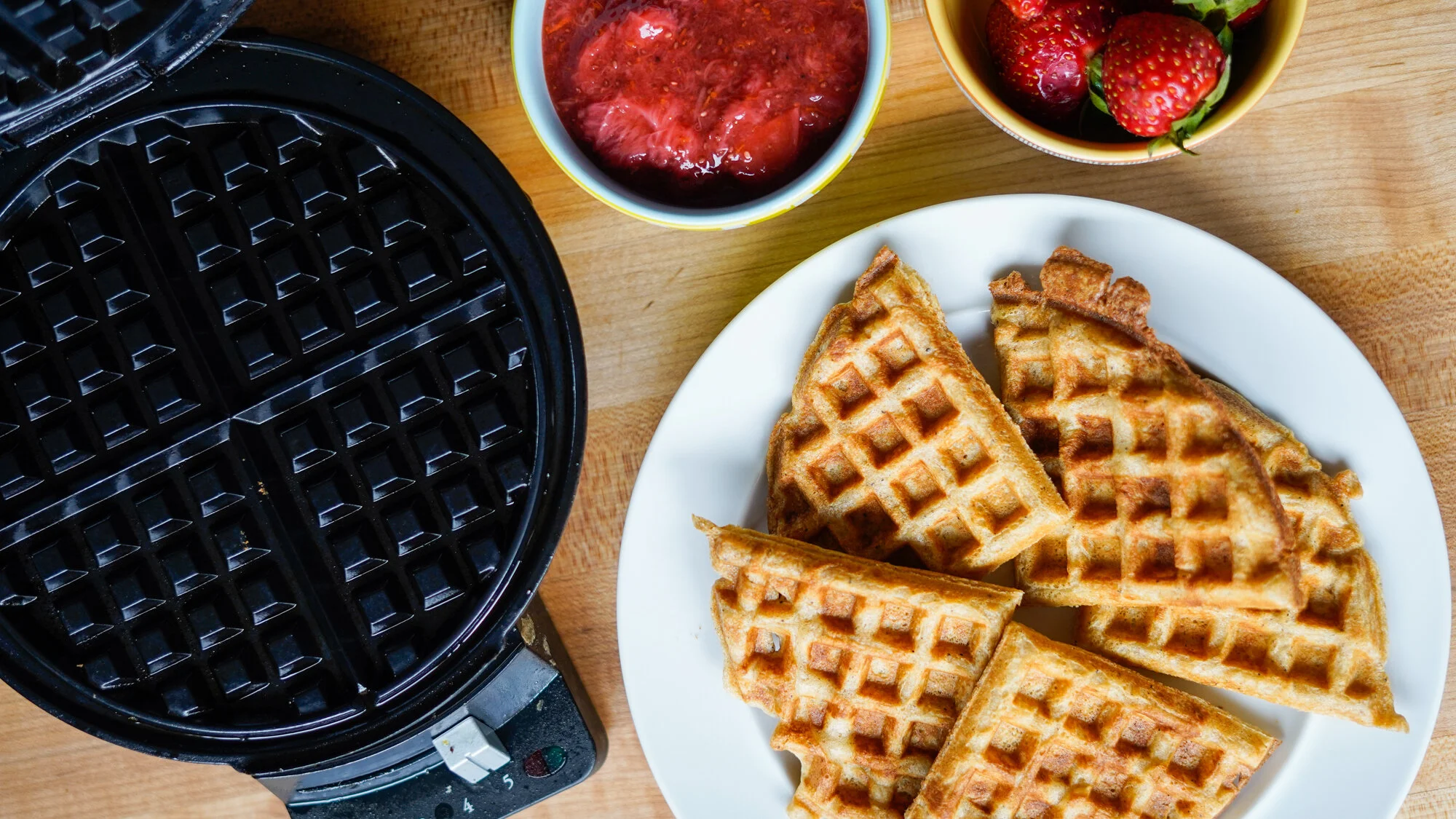 Overnight Whole Wheat Waffles