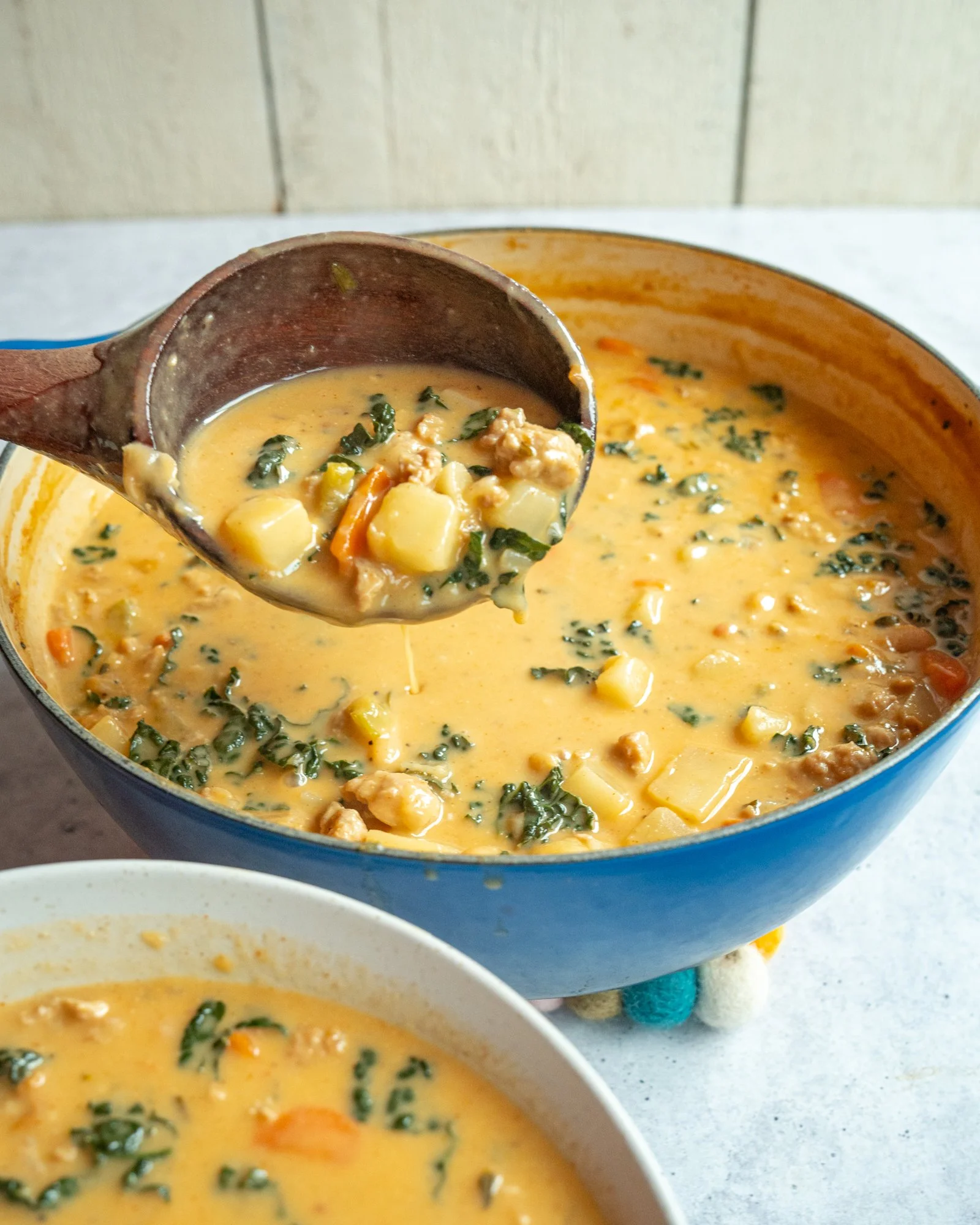 Chicken Sausage, White Bean & Kale Soup