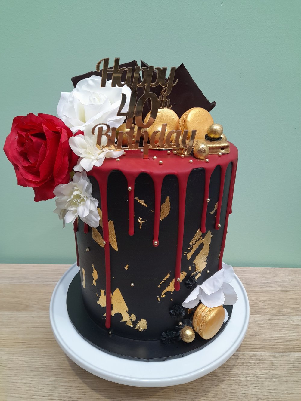 Tall Drip Cake Melbourne 10 Large To 80 Small Slices — Stylish Cakes Co.