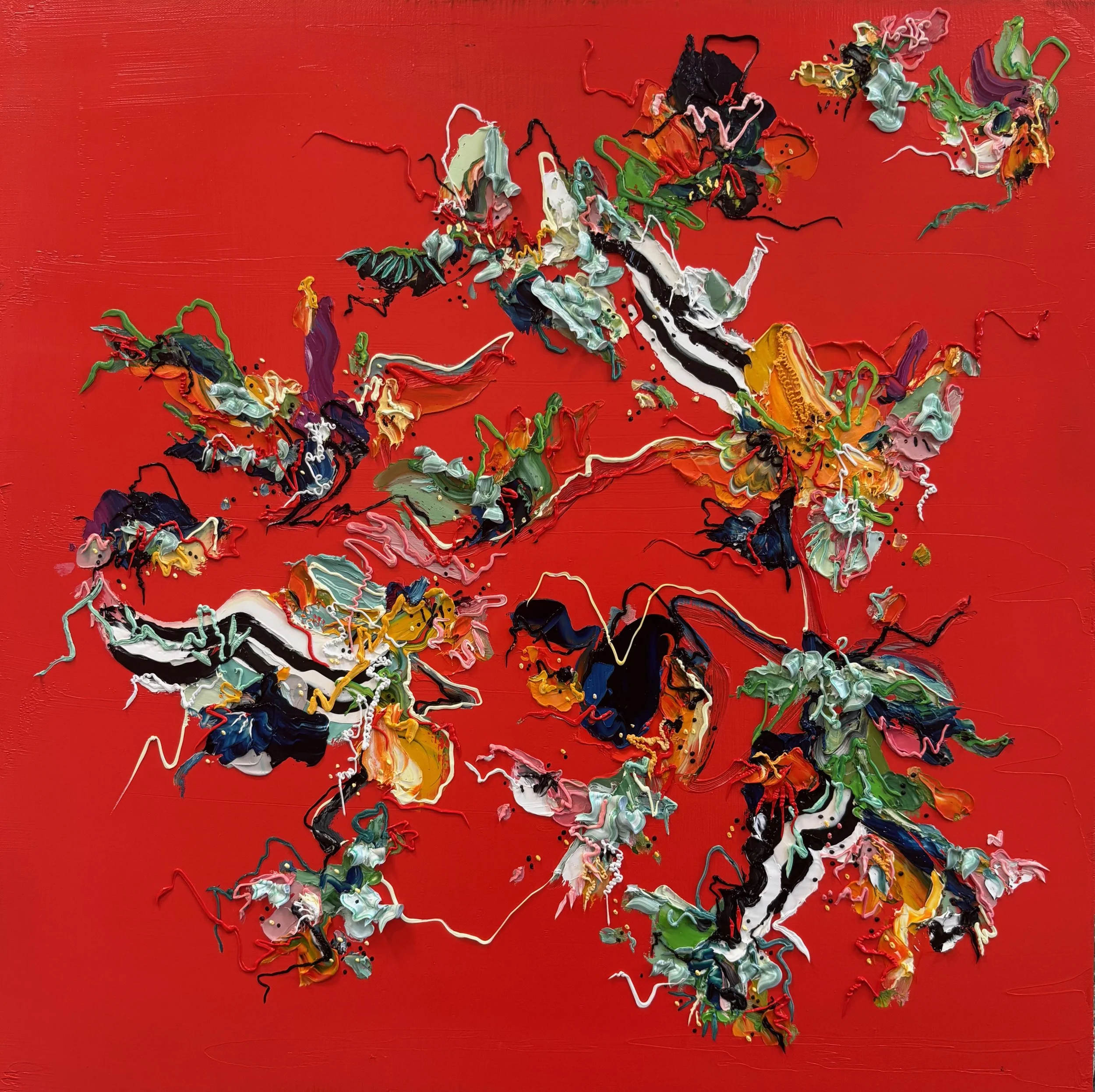 Pulse Field, O/C, 24 x 24 inches