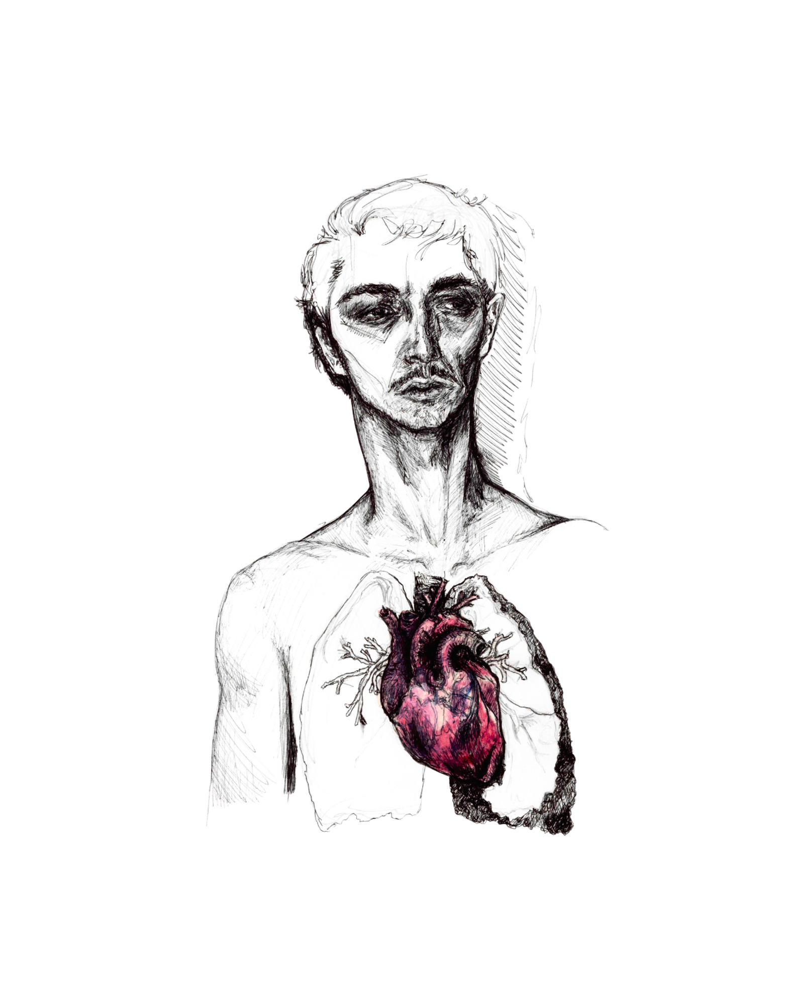 The Eternal Rocks Beneath, Leigh Anita, Pen + Ink, 2014.