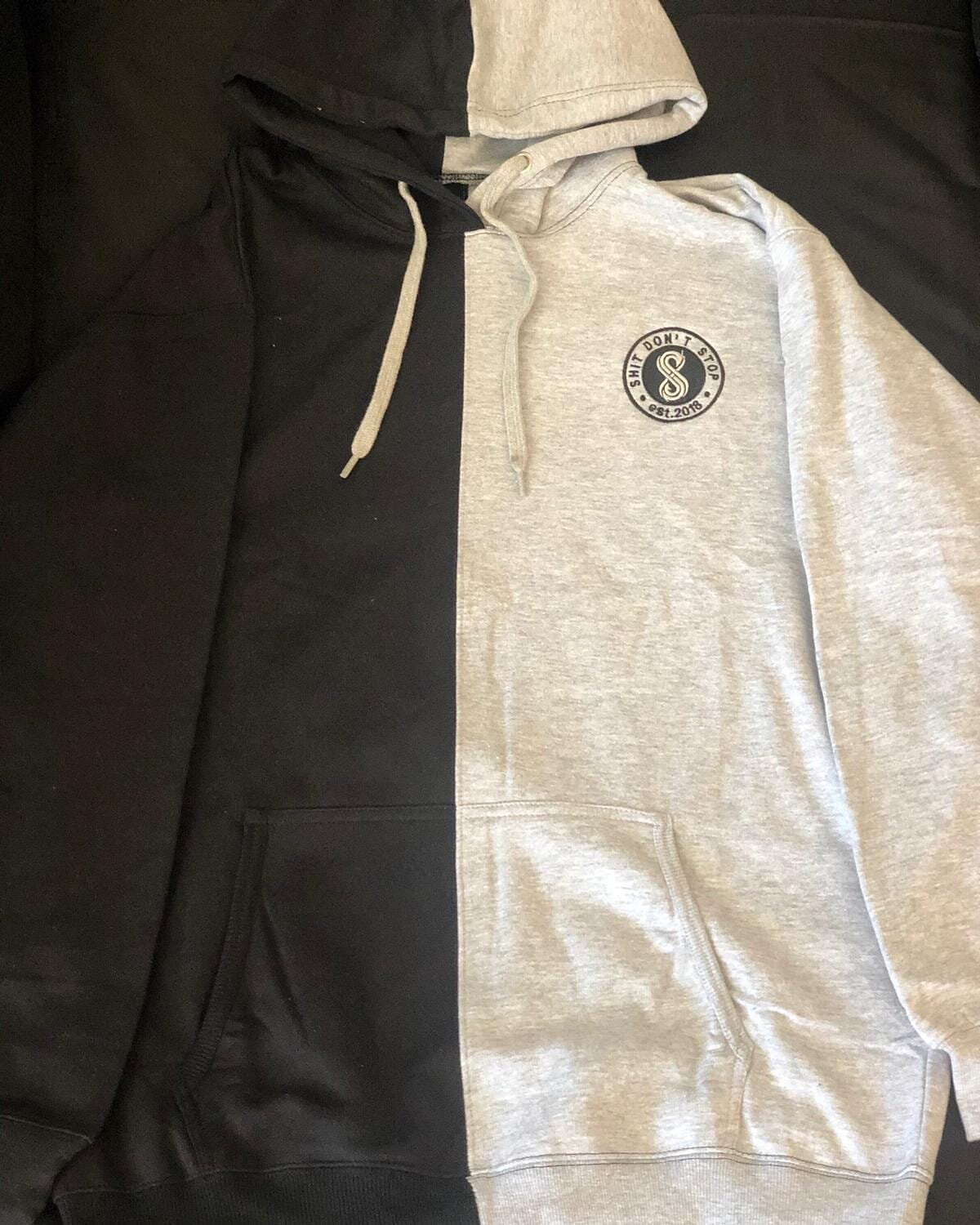 Half-Half S.D.S. Circle Patch Hoodies