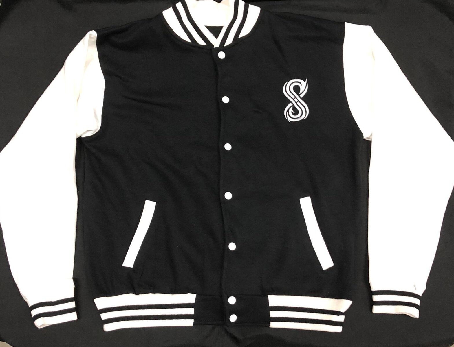 Cotton Fleece S.D.S Logo Varsity Jacket