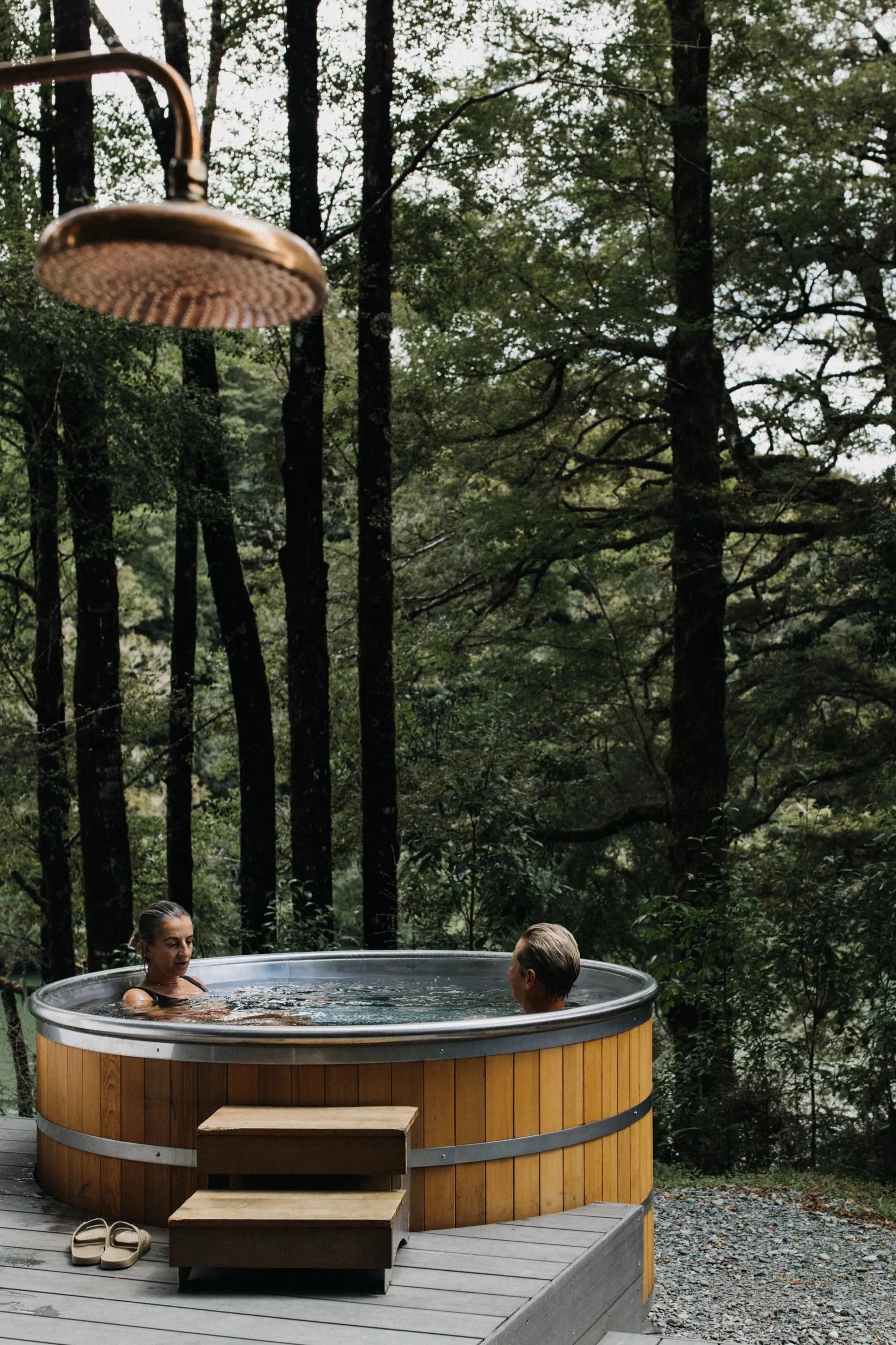 Forest Hot Tub Maruia River Retreat NZ