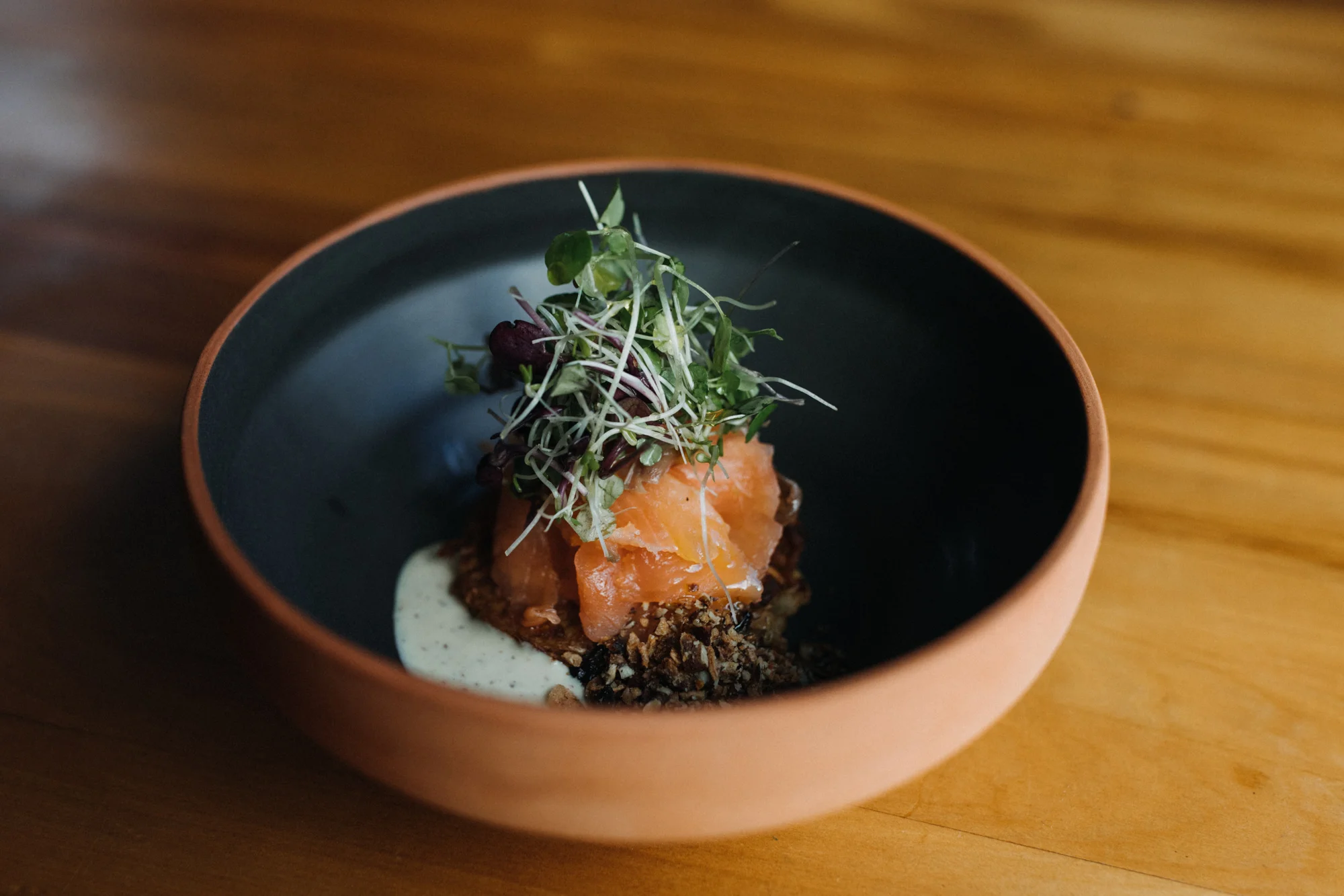 Fresh cuisine at Maruia River Retreat