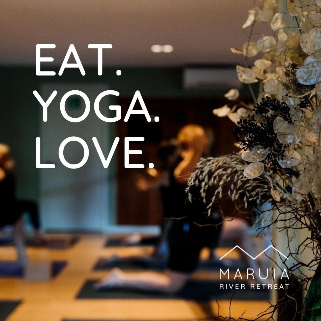 Our popular EAT.YOGA.LOVE is from the 29th July - August 1 ... there is still room to register! 🌿⁠
⁠
Spend some quality time on your wellbeing and sign up for 4 days and 3 nights of gourmet cuisine, daily yoga, meditation and breathwork classes, gui