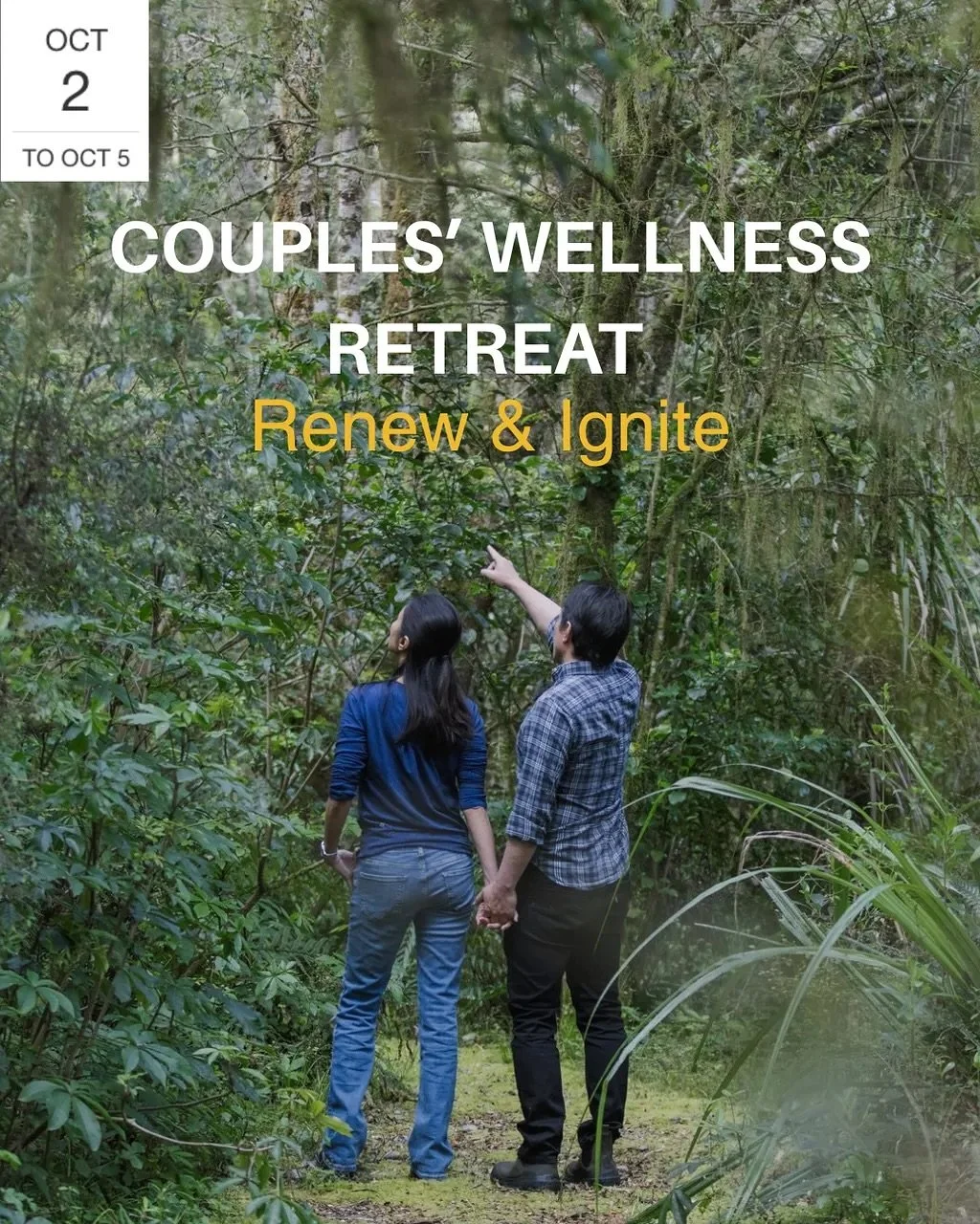 Couples&rsquo; Wellness Retreat: Renew &amp; Ignite&nbsp;💛

This Spring, take 3 nights just for the two of you. Slow down, breathe, move, and reconnect. With yoga, breathwork, and the Rites of Rejuvenation led by&nbsp;Lasse &amp; Cristina, you&rsquo